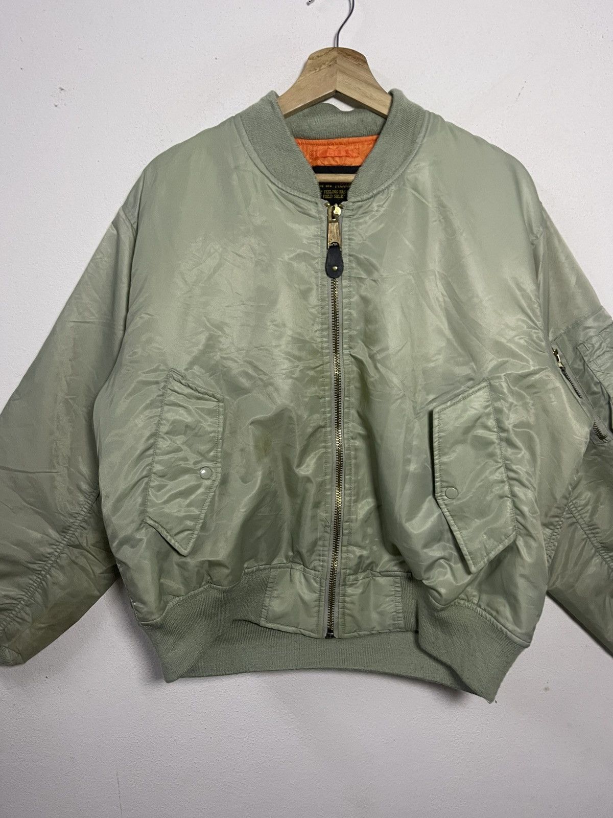 Vintage Vintage Warm Heart Reversible MA-1 Military Bomber Jacket Size US L / EU 52-54 / 3 - 2 Thumbnail