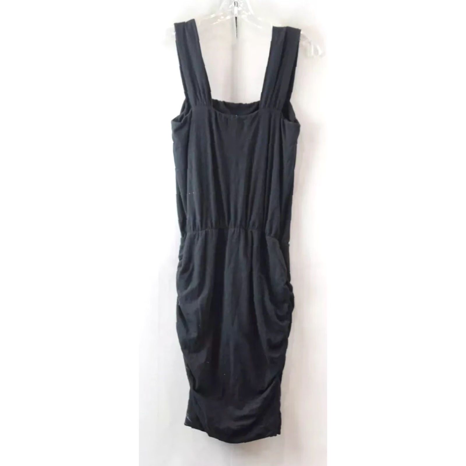 Sundry VINTAGE NEW Women's Evereve Sundry Black Cotton Blend Stretch Cinched Tank Dress Size 1 Size XS / US 0-2 / IT 36-38 - 2 Thumbnail