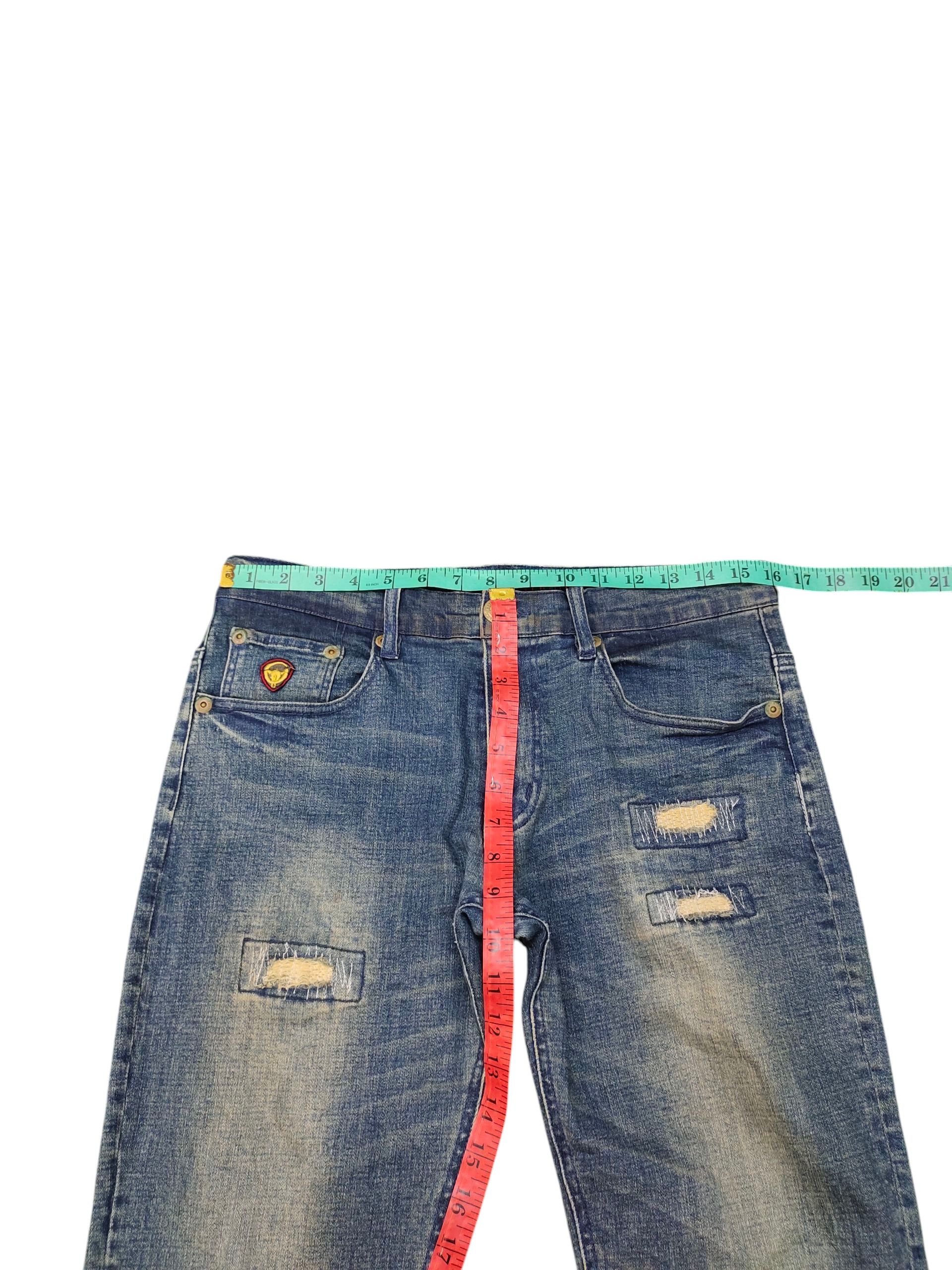 Comme des Garcons × Undercover Geronimo Japan Clawmark Distress Rusty Denim Jeans Size US 30 / EU 46 - 15 Thumbnail