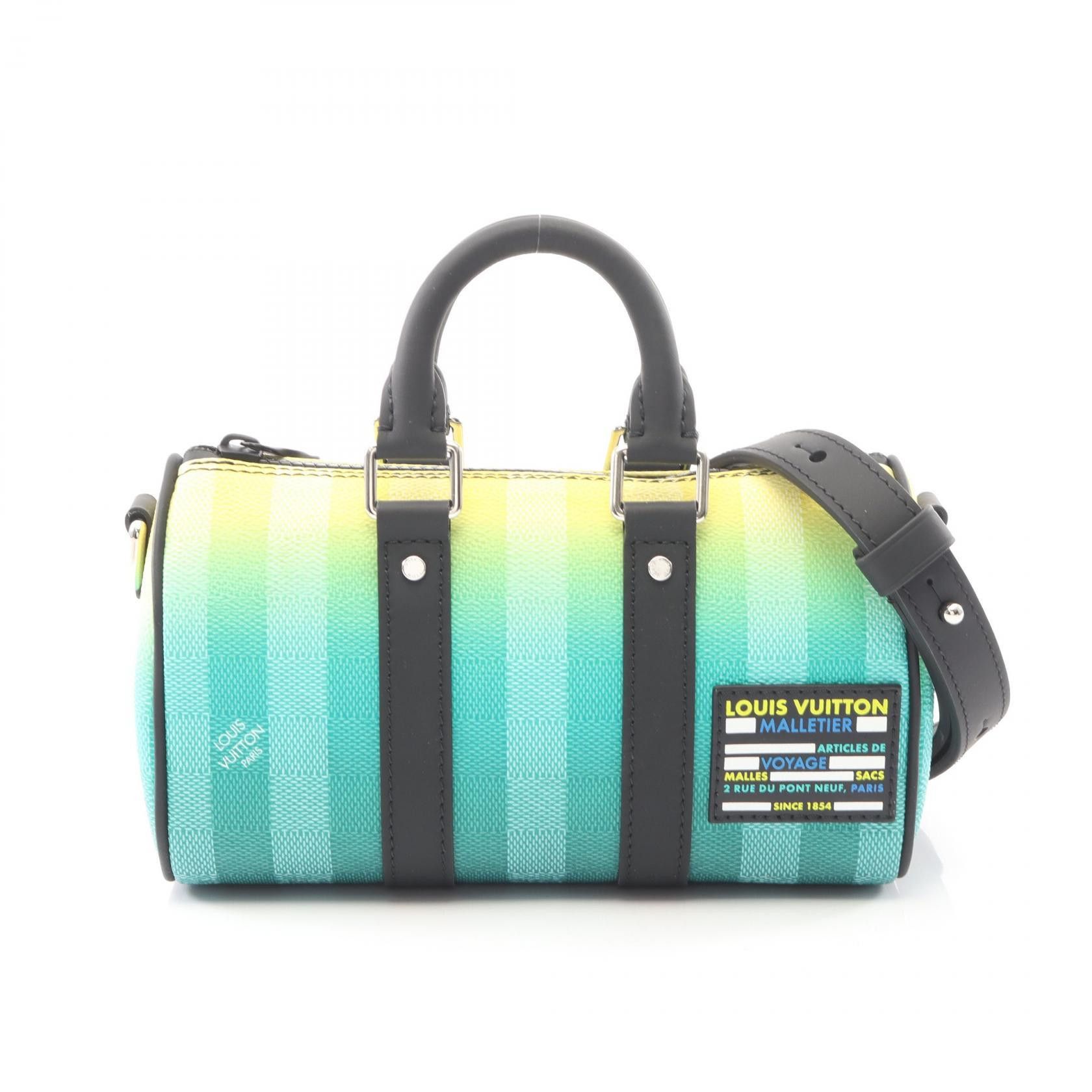 Louis Vuitton Louis Vuitton Louis Vuitton Keepall XS Damier Stripe Handbag Textile Handbag M59949 DUTY FREE for USA Size ONE SIZE - 1 Thumbnail
