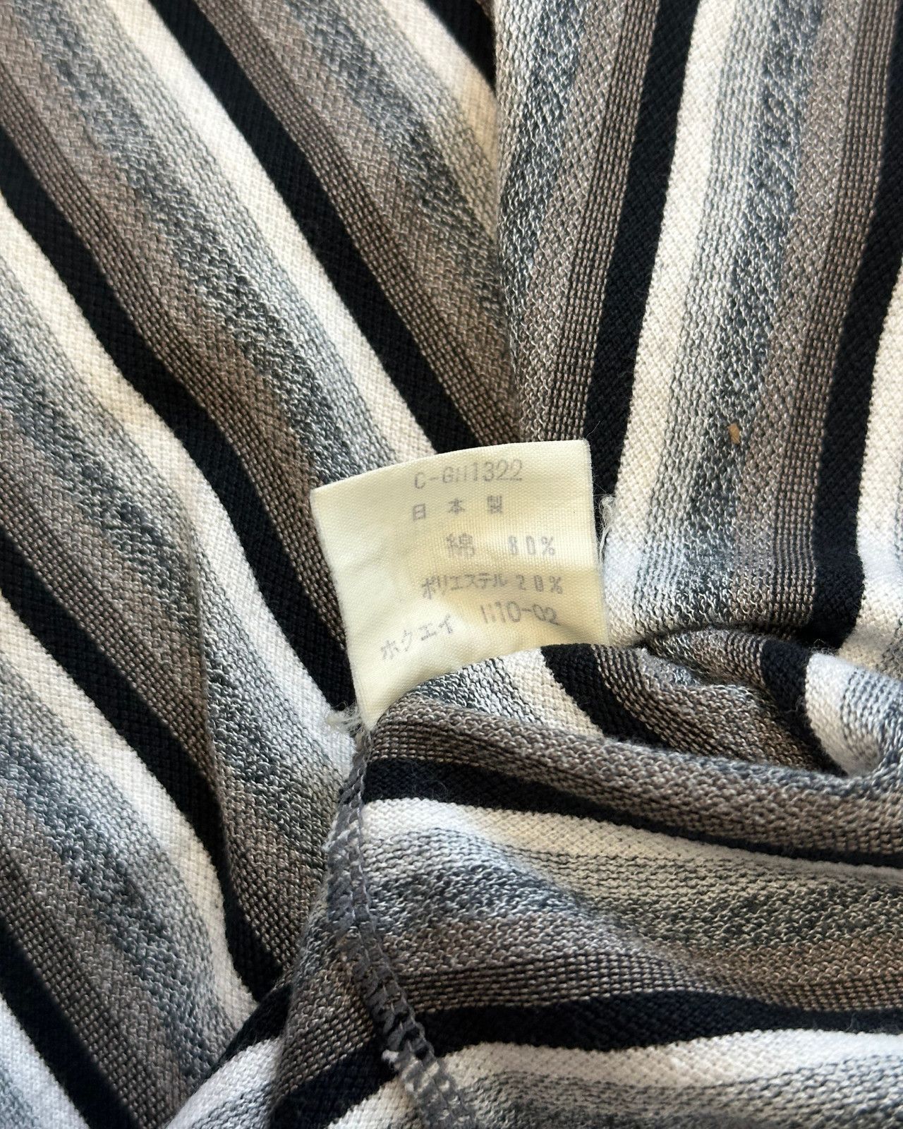 Valentino Vintage Claudio Valentino Striped Polo T-Shirt - XL (3L) Size US XL / EU 56 / 4 - 6 Thumbnail