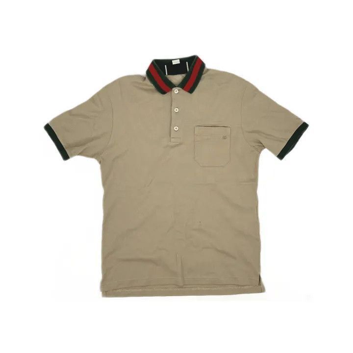 Gucci Gucci Gucci SS22 Brown Striped Polo Shirt -2506 Size US XS / EU 42 / 0 - 2 Thumbnail