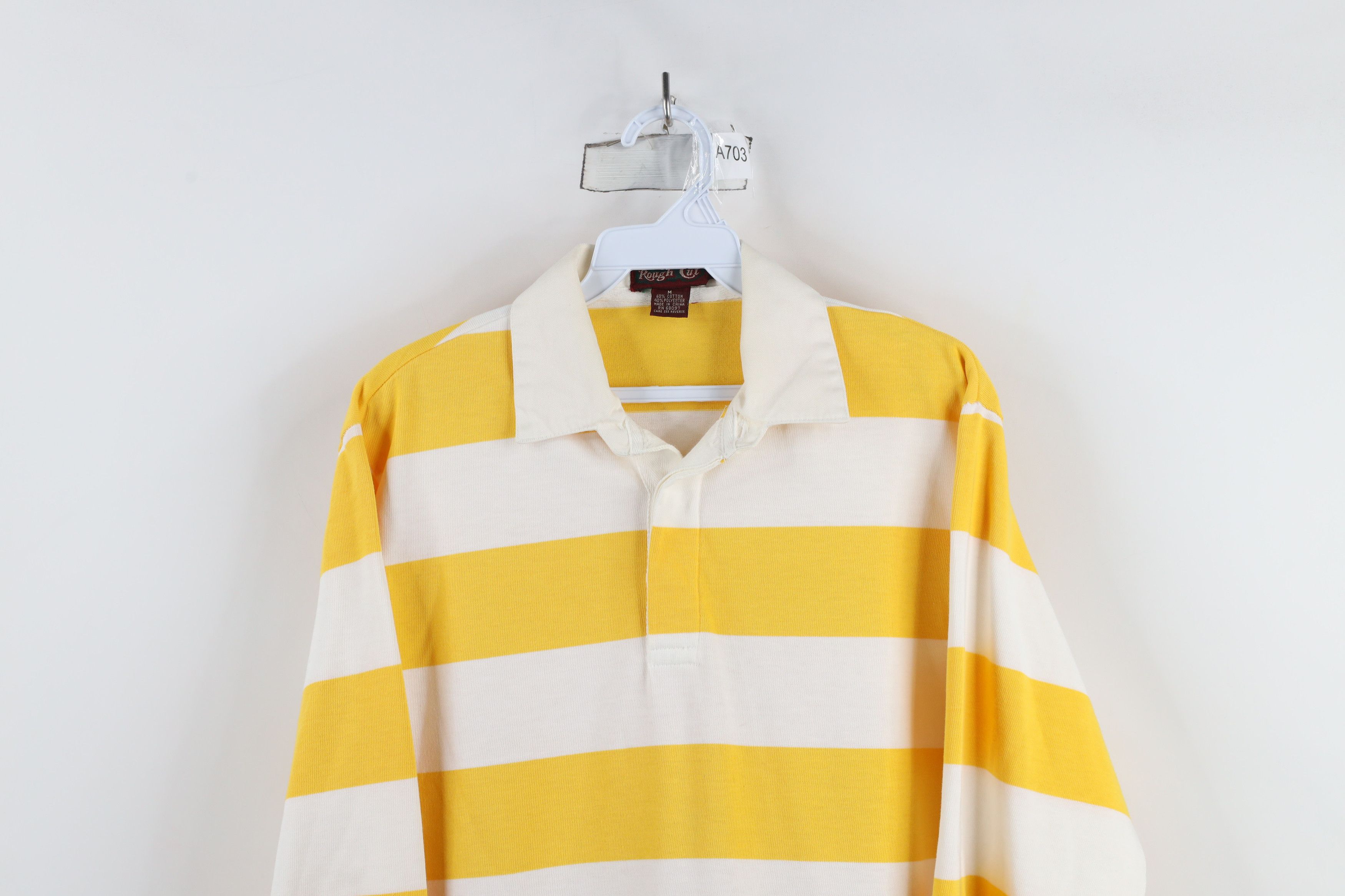 Vintage Vintage 70s 80s Streetwear Block Long Sleeve Rugby Polo Size US M / EU 48-50 / 2 - 2 Thumbnail