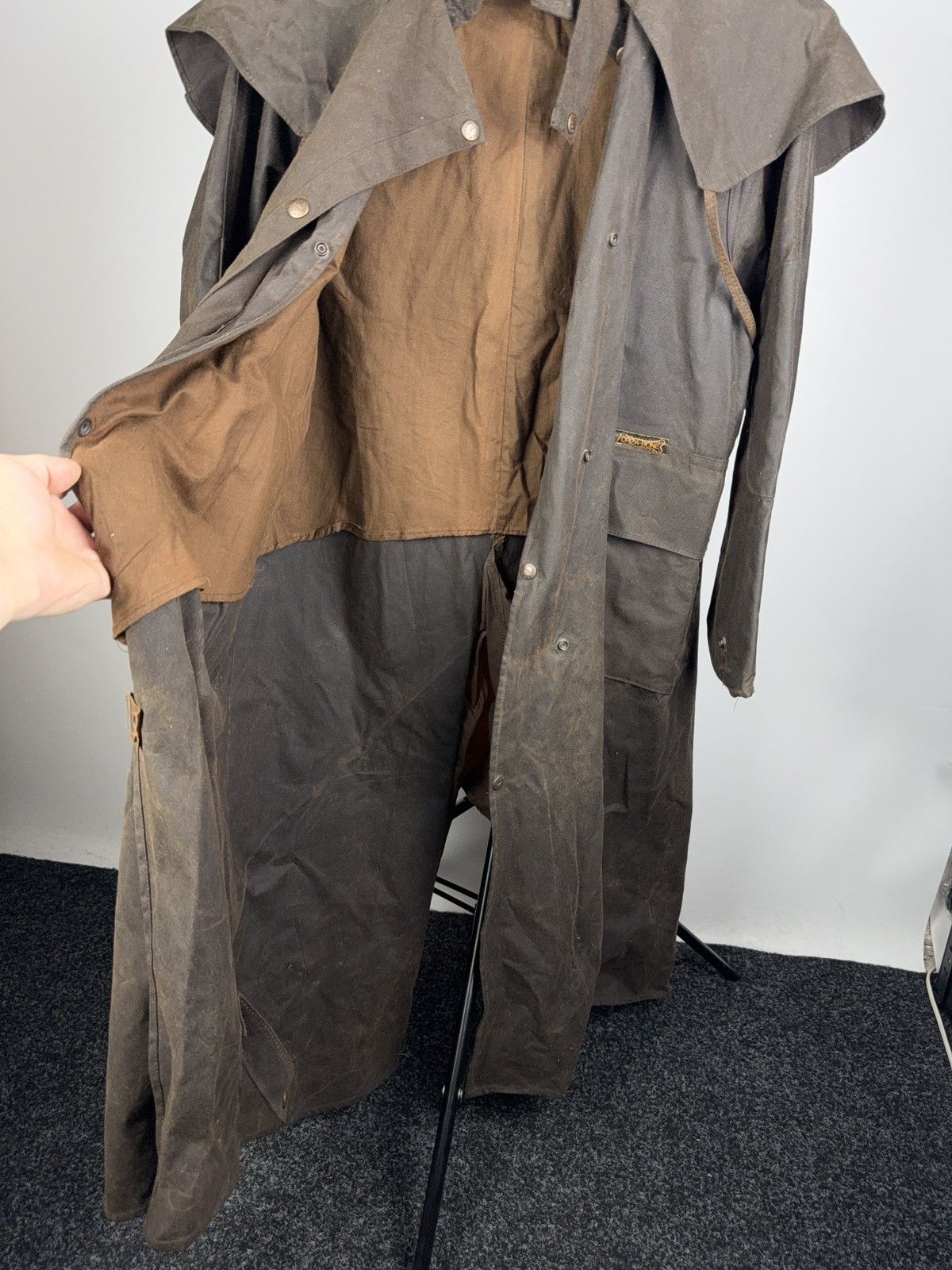 Vintage Vntg Driza-Bone Oilskin Riding Coat Australian Waxed Duster Size US M / EU 48-50 / 2 - 12 Thumbnail