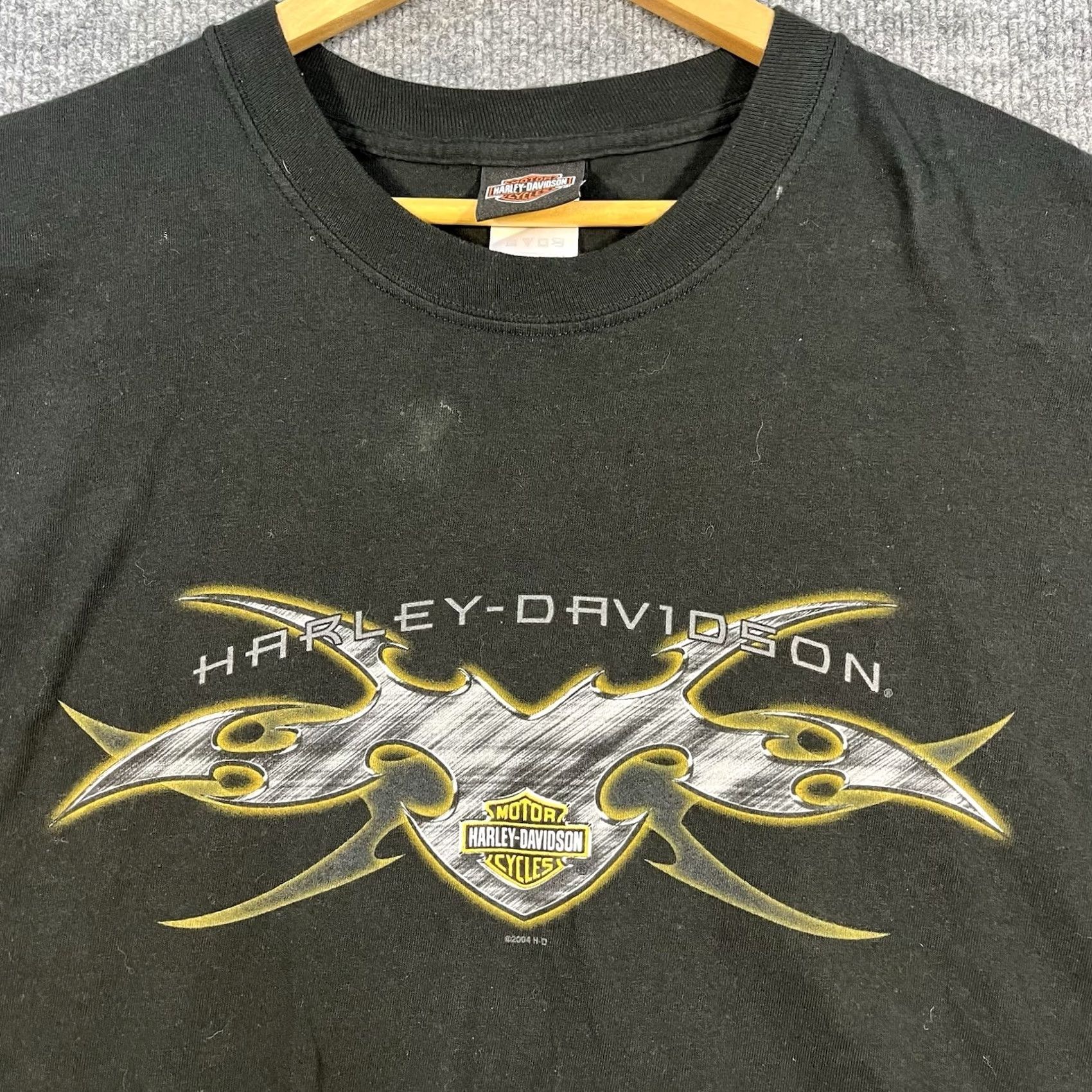 Harley Davidson VINTAGE Harley-Davidson T-Shirt Mens 2XL Chrome Los Angeles Biker Flames Black Size US XXL / EU 58 / 5 - 5 Thumbnail
