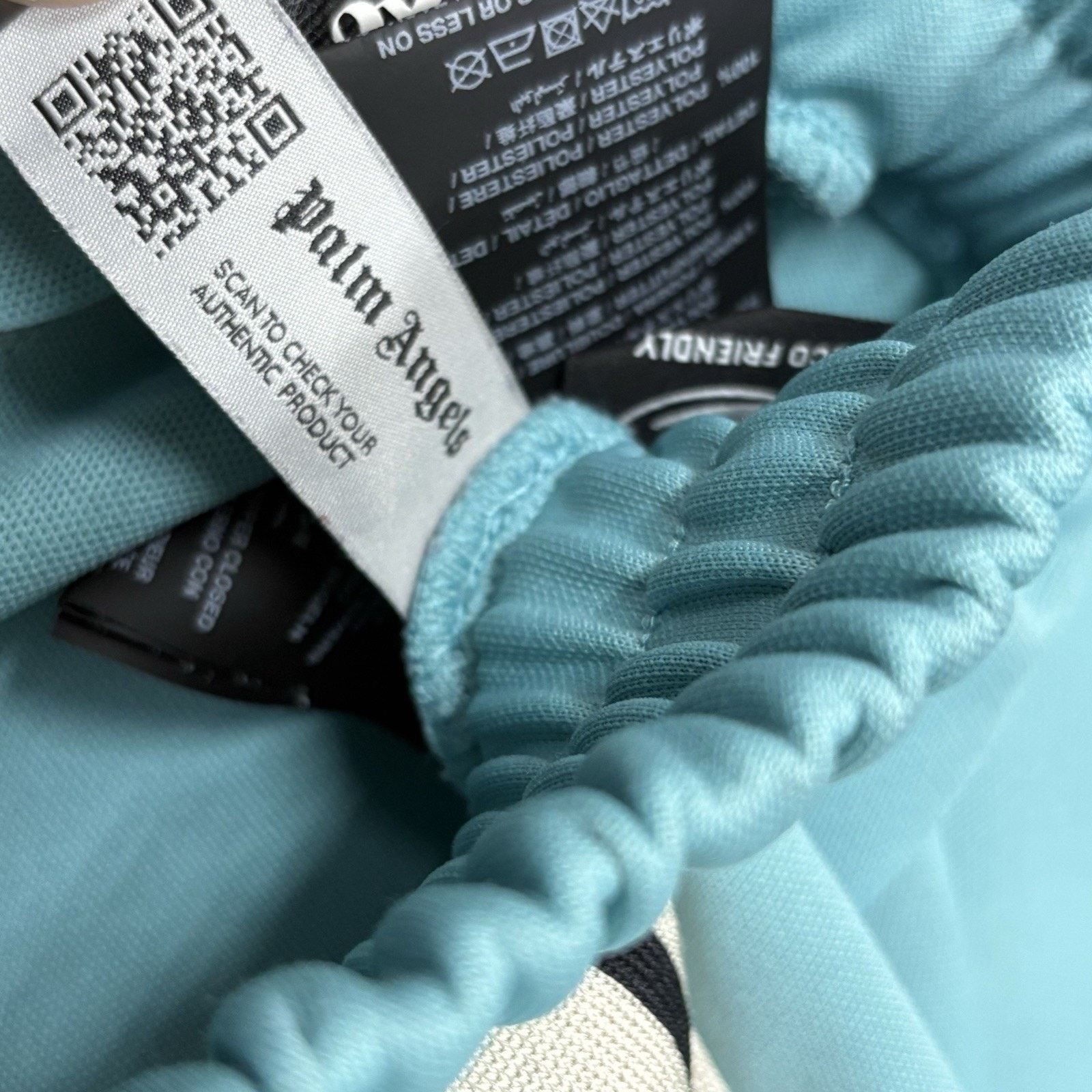 Palm Angels Palm Angels Classic Track Pants ' Light Blue Off White ' Size US 31 - 15 Thumbnail