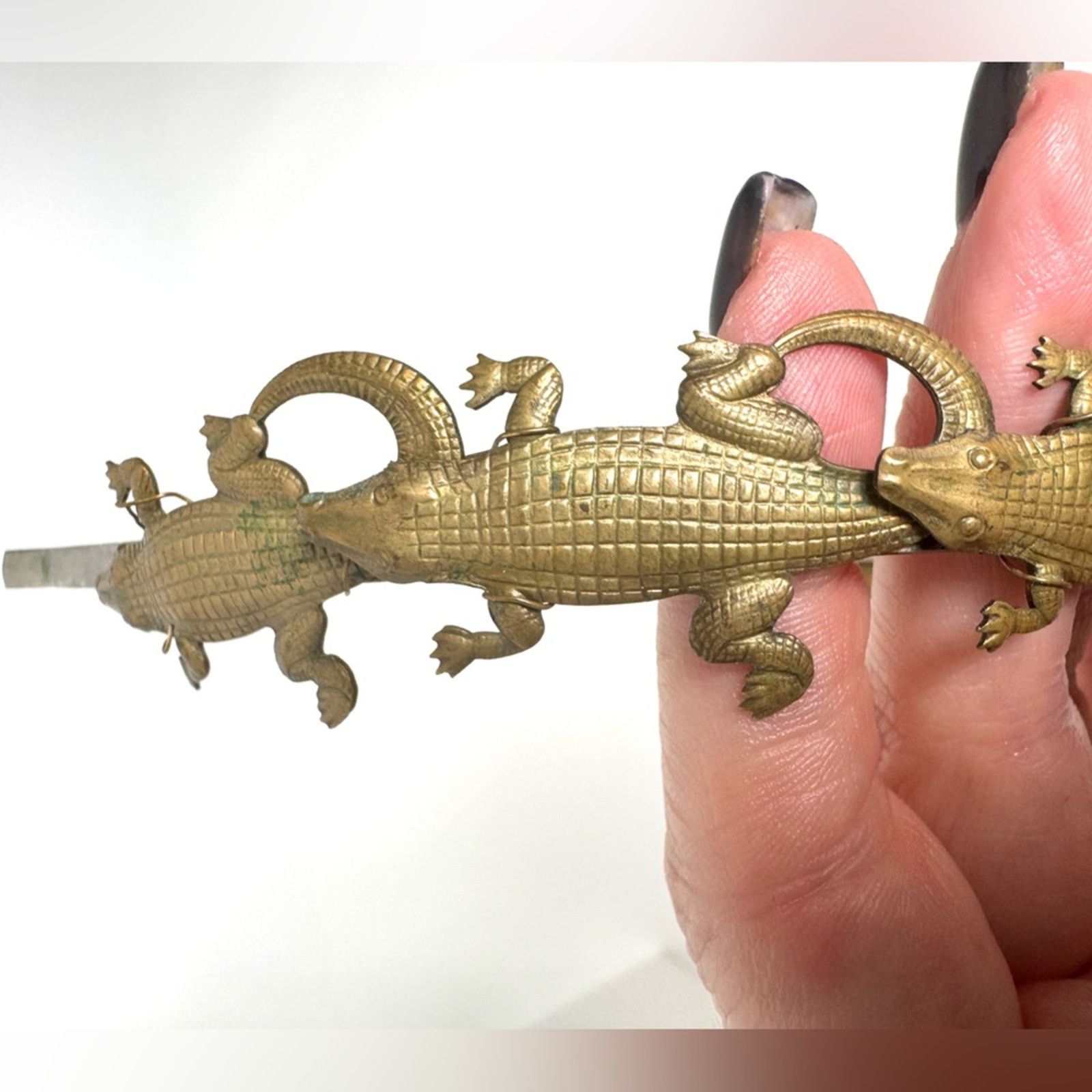 Eugenia Kim Eugenia Kim RARE HAND CAST bronze alligator headband Size ONE SIZE - 3 Thumbnail