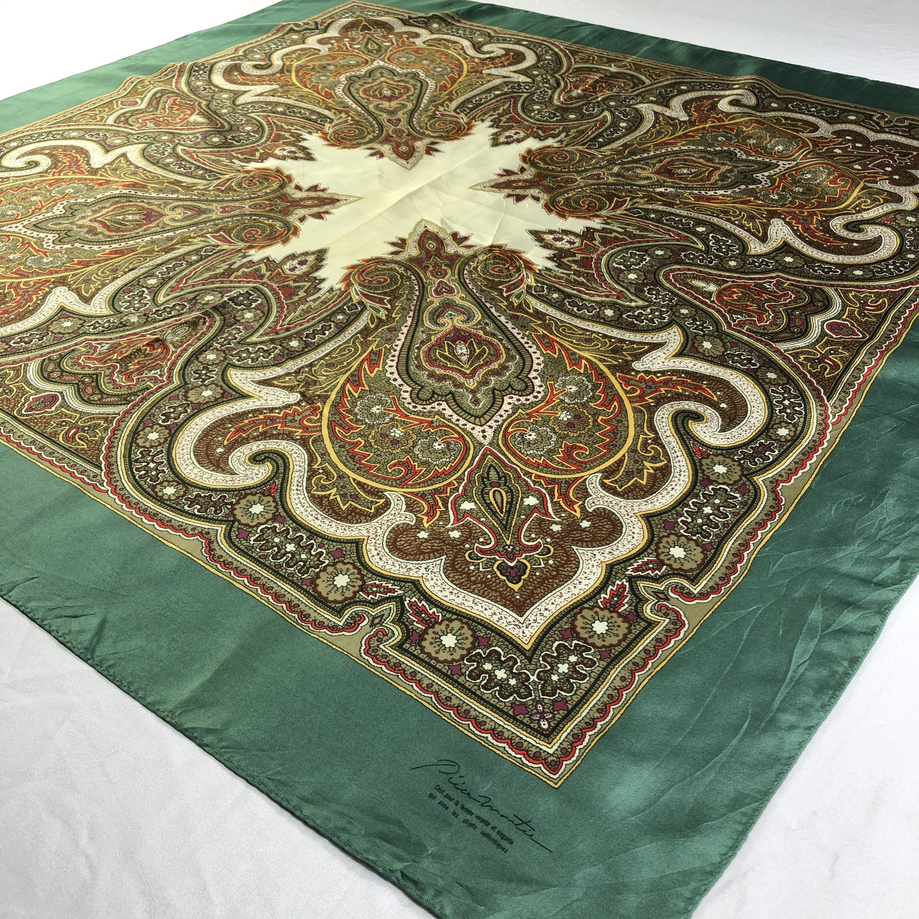 Vintage Vintage Silk Scarf Size ONE SIZE - 3 Thumbnail