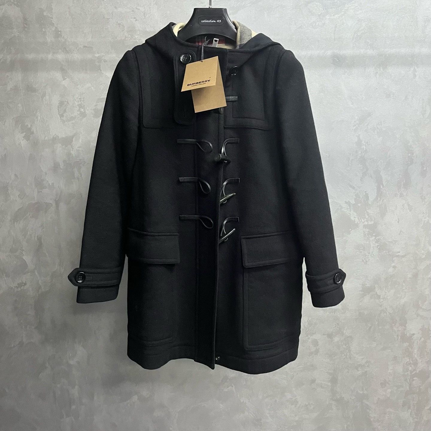 Burberry Burberry Check Single-Breasted Hooded Coat Size S / US 4 / IT 40 - 1 Thumbnail