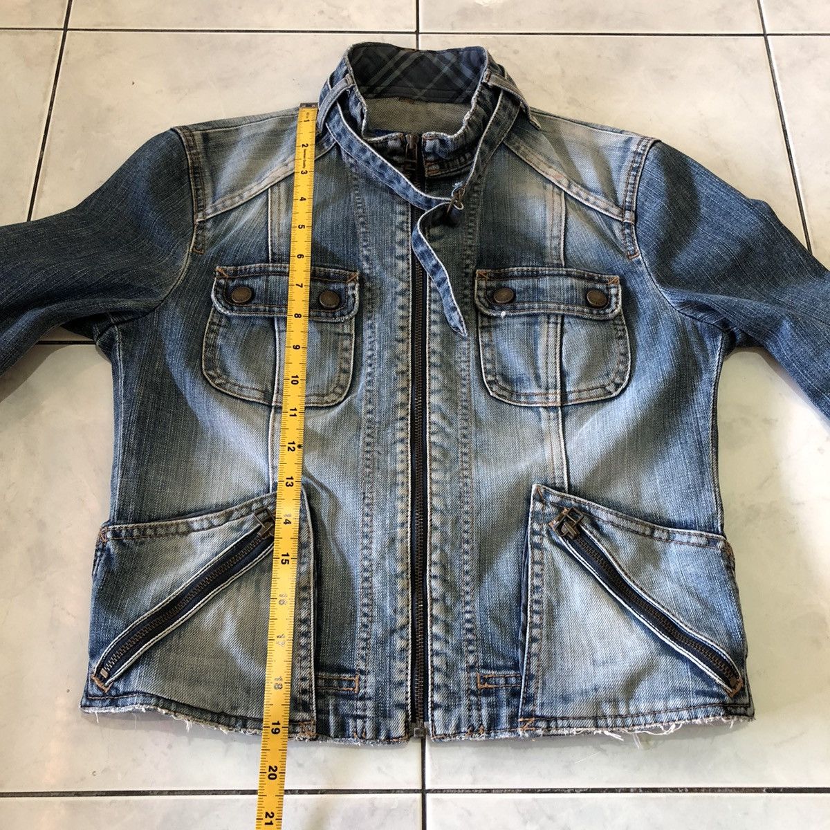 Burberry Burberry London Blue Label Denim Jacket Vintage Japan Only Size M / US 6-8 / IT 42-44 - 25 Thumbnail