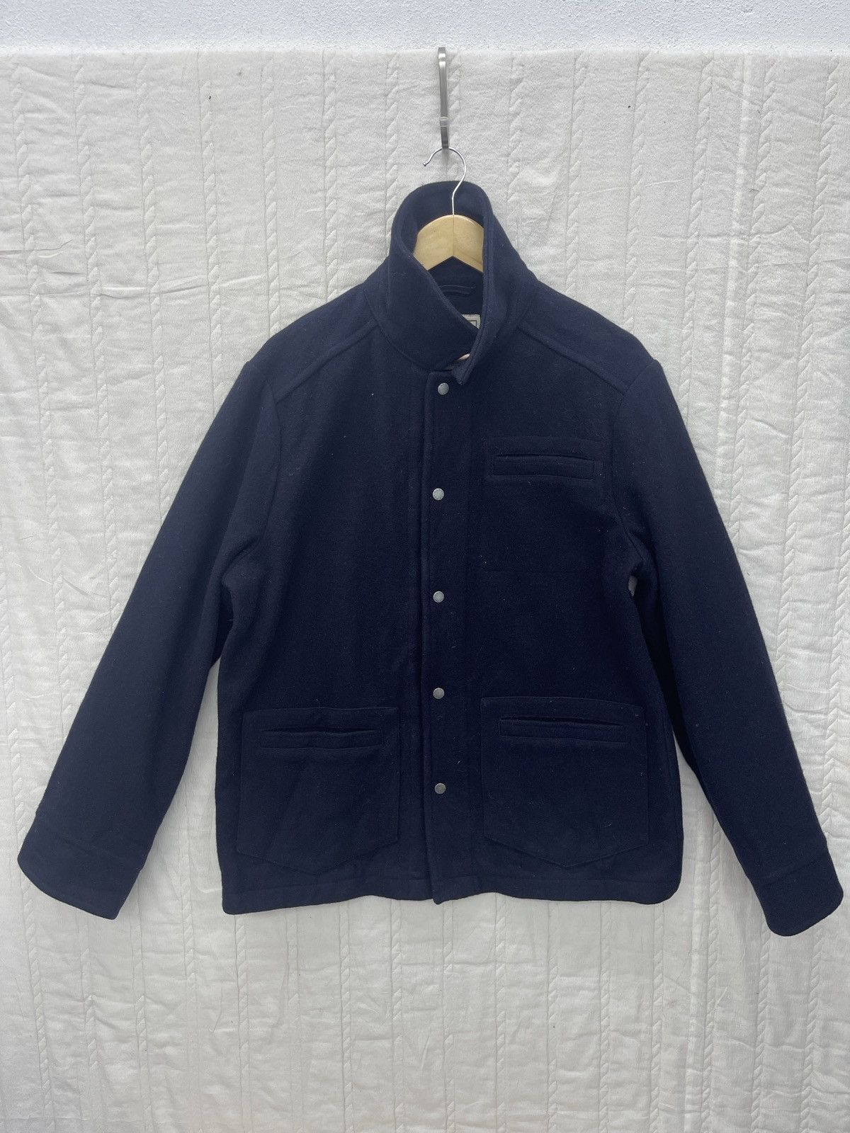 L.L. Bean × Vintage ARCHIVE💥VTG L.L. BEAN WOOL BUTTON JACKET FABRIC BY BELLANDI Size US M / EU 48-50 / 2 - 1 Thumbnail