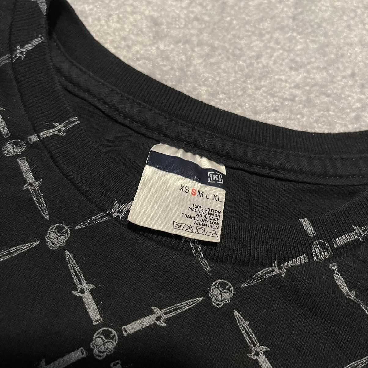 KREW Vintage KREW Affliction Style Skull Dagger All Over Logo Tee Size US S / EU 44-46 / 1 - 3 Thumbnail
