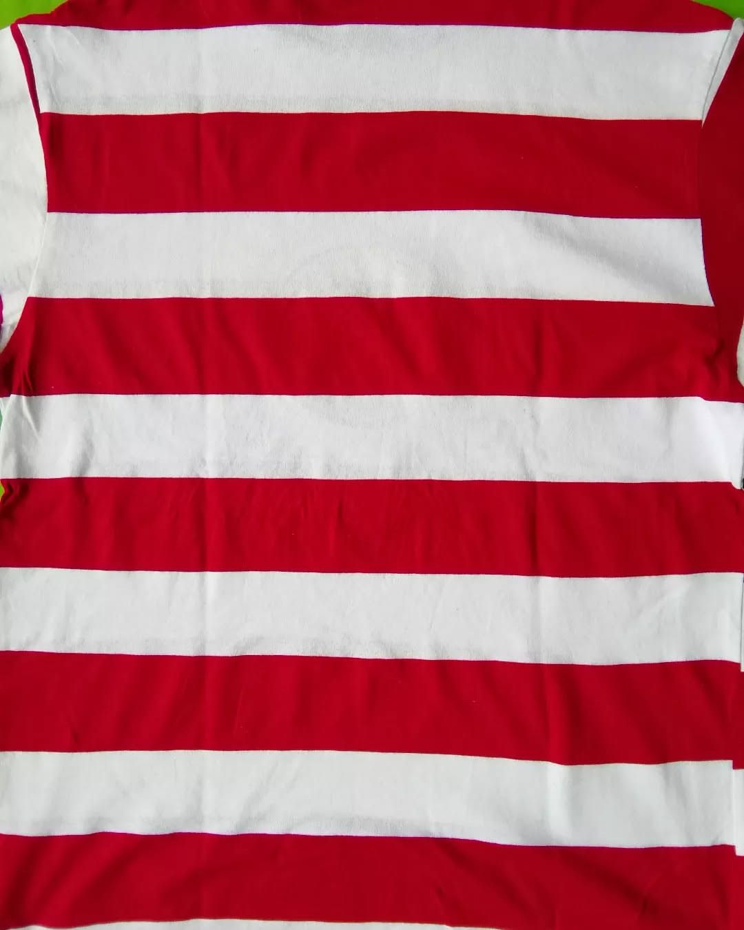 Japanese Brand × Vintage Vintage Pro Spirit Wear Red Striped Tees Size US L / EU 52-54 / 3 - 4 Thumbnail