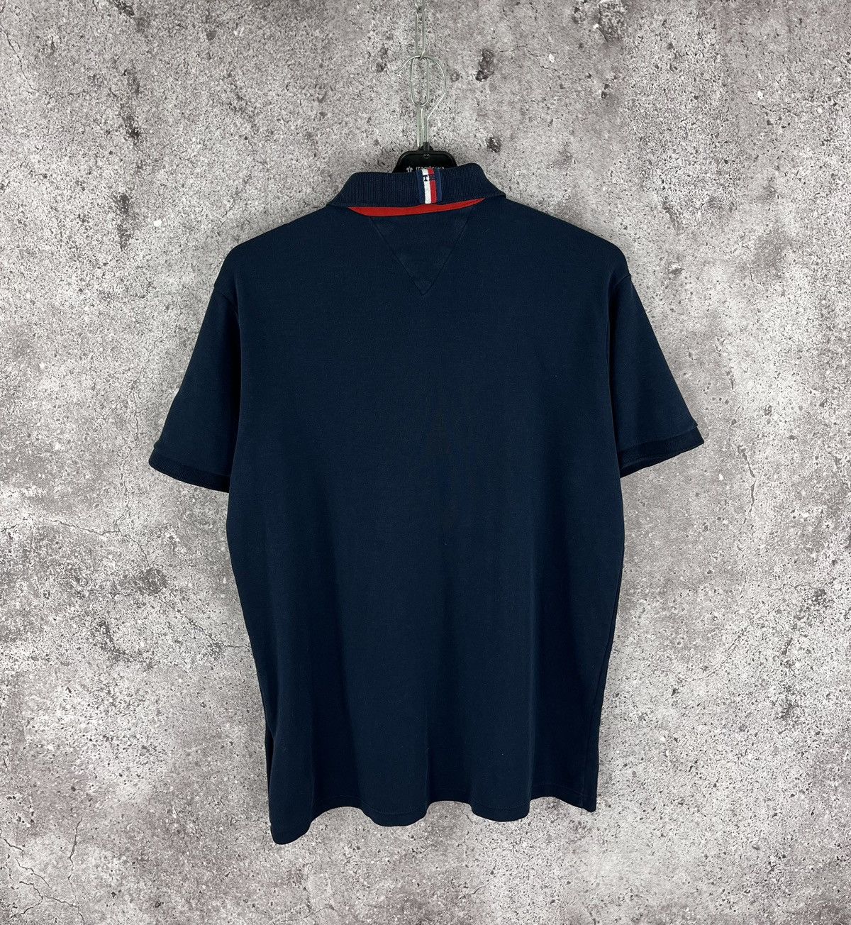 Japanese Brand × Tommy Hilfiger Tommy Hilfiger Polo T-Shirt Embroidery Logo Navy Size L Size US L / EU 52-54 / 3 - 7 Thumbnail