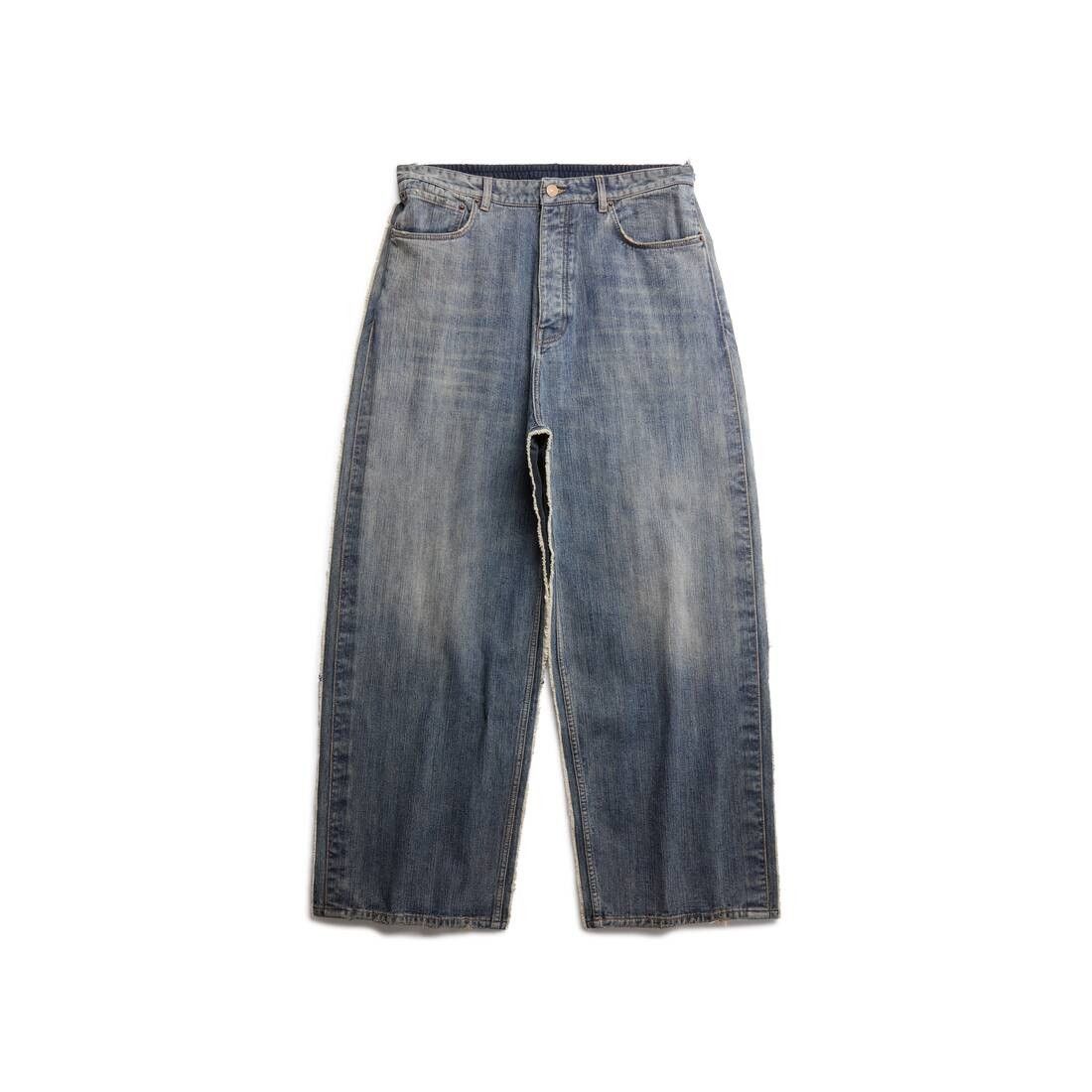 Balenciaga o1tr1nto0725 Hybrid Baggy Pants in Blue Size 26" / US 2 / IT 38 - 1 Thumbnail