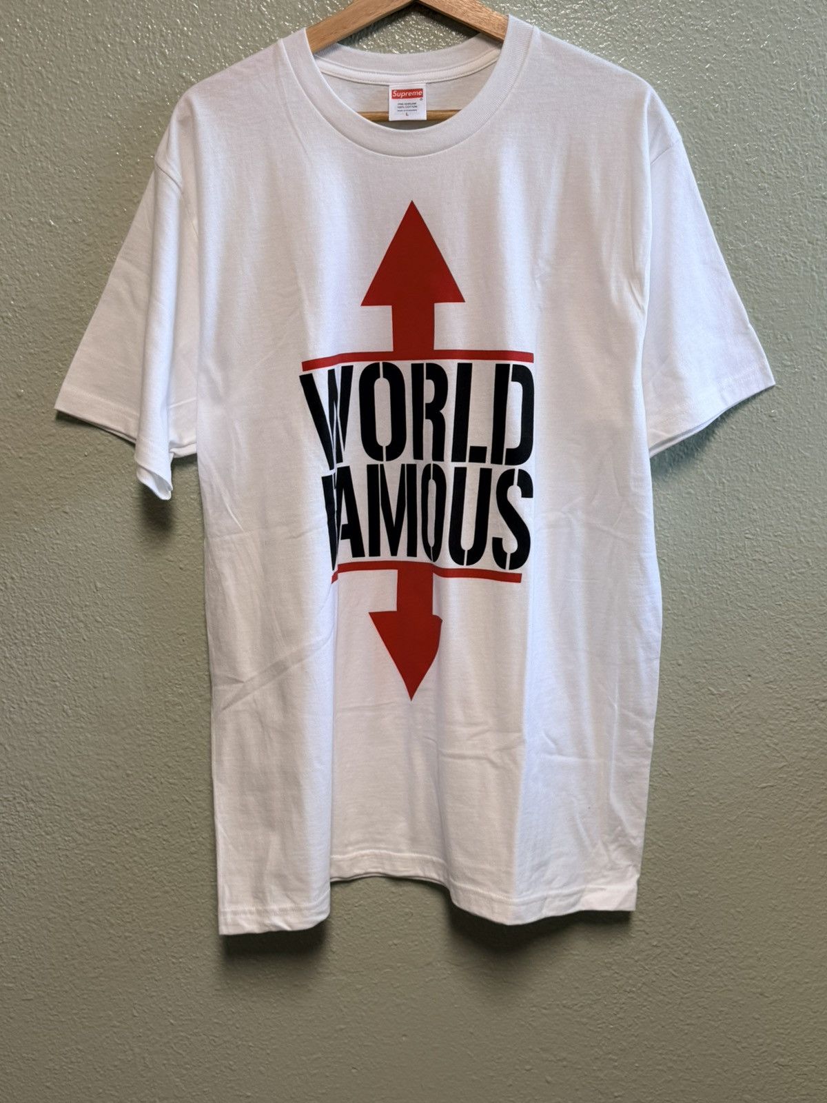 Supreme Supreme World Famous Tee Size US L / EU 52-54 / 3 - 1 Thumbnail