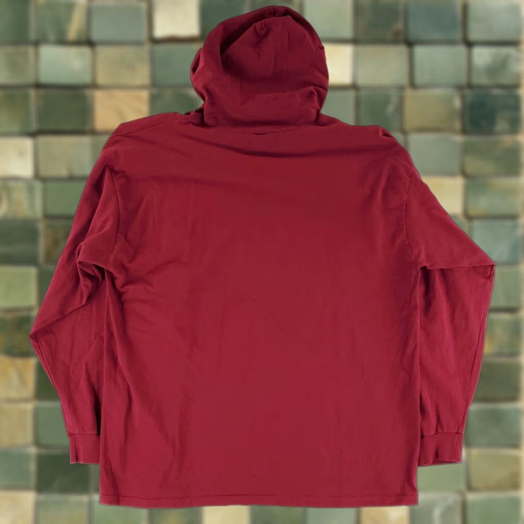 Gap VINTAGE Gap 90s Lightweight Hoodie Made USA Red Maroon Mens XL Hoodie Size US XL / EU 56 / 4 - 1 Thumbnail