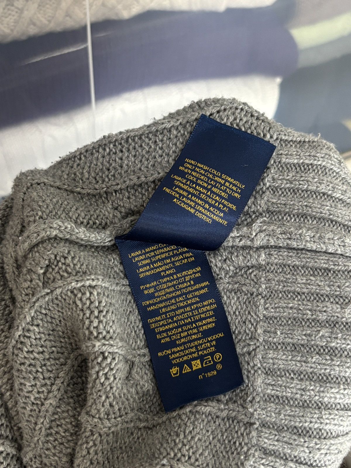 Polo Ralph Lauren Polo Ralph Lauren Classic Cable Knit Sweater Vintage Size US L / EU 52-54 / 3 - 12 Thumbnail
