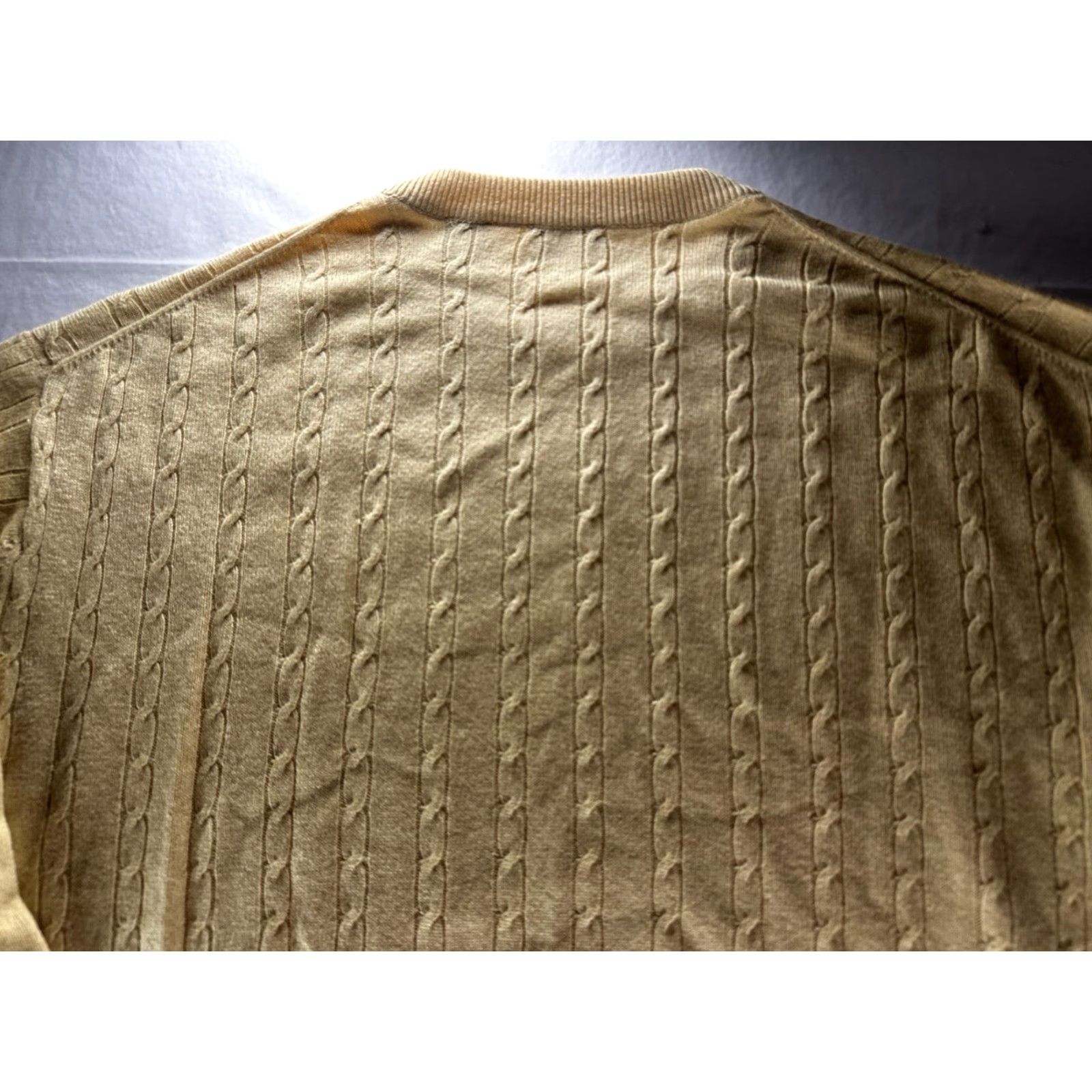 Vintage Forté Cable Knit Sweater Mens Large XL Cashmere Silk Blend Lightweight Soft Black Crew Neck Pullover Cardigan Style Size US XL / EU 56 / 4 - 3 Thumbnail