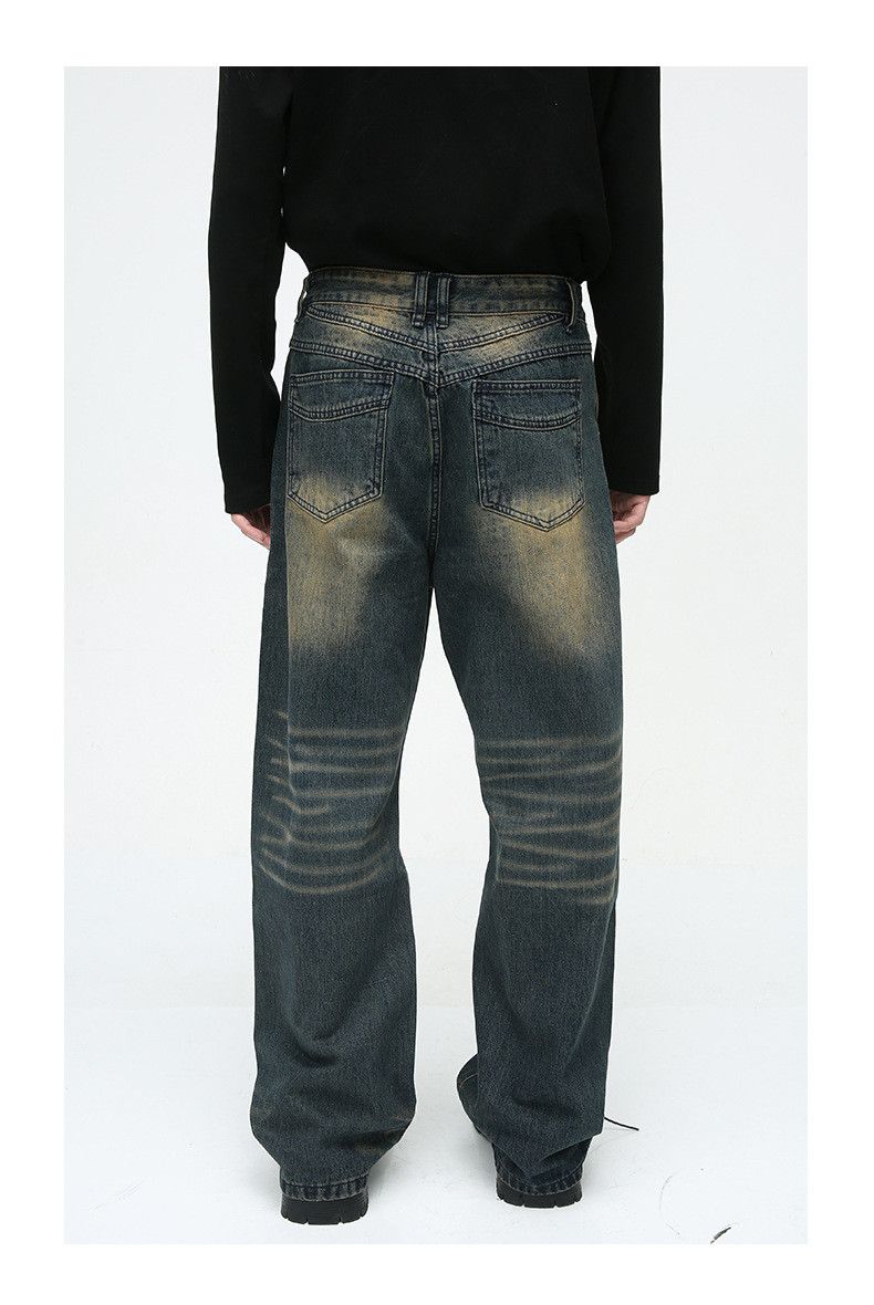 Japanese Brand × Jean American style washed vintage distressed whisker jeans y2k Size US 32 / EU 48 - 5 Thumbnail