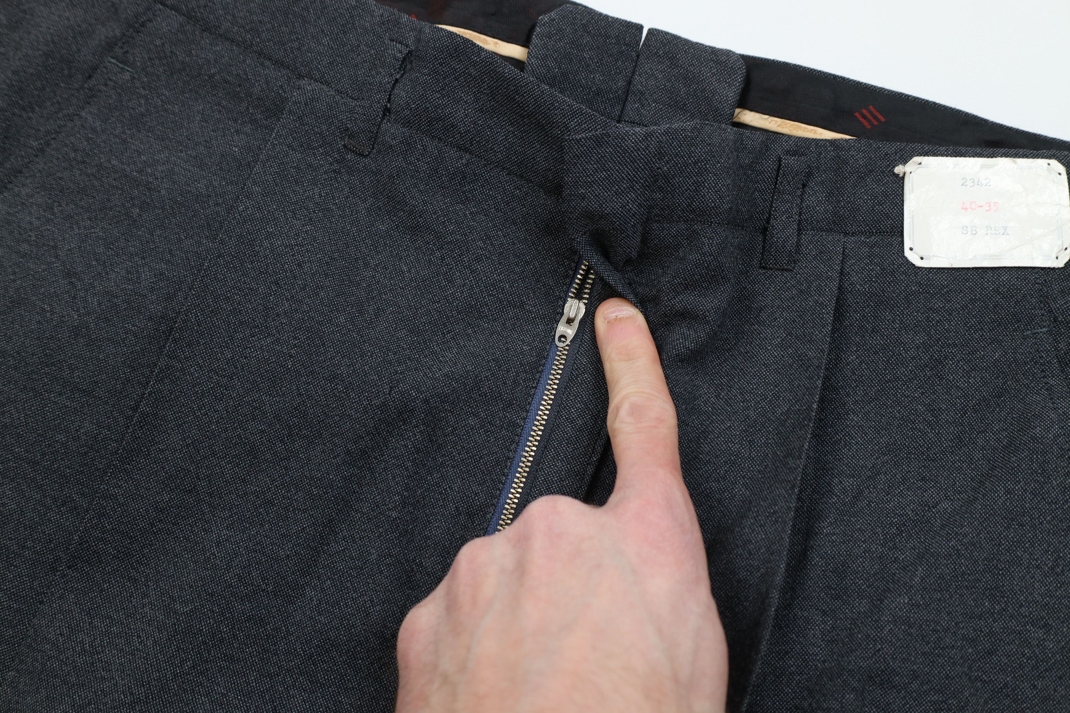 Vintage Deadstock Vintage 50s Hollywood Regency Chino Pants Trousers Size US 34 / EU 50 - 8 Thumbnail
