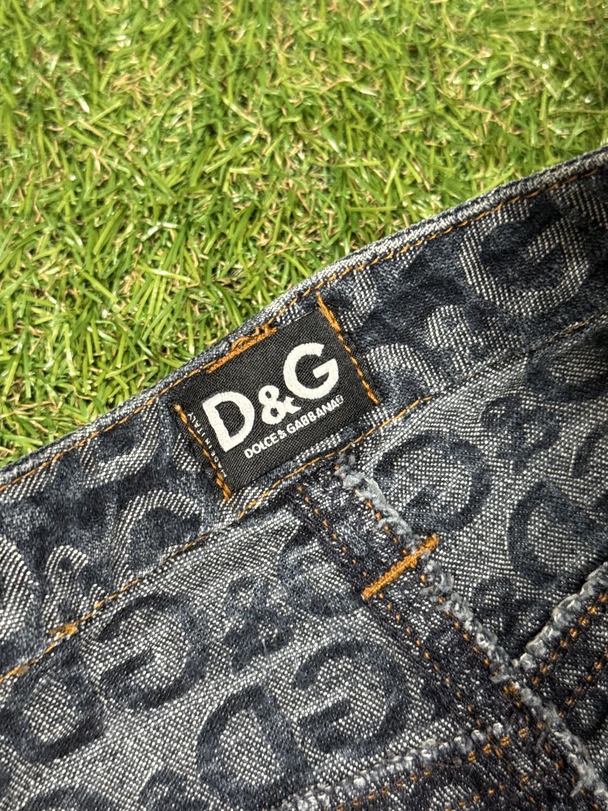 Dolce & Gabbana Dolce & Gabbana D&G Monogram Denim Jeans Vintage 29 Size 29" - 7 Thumbnail