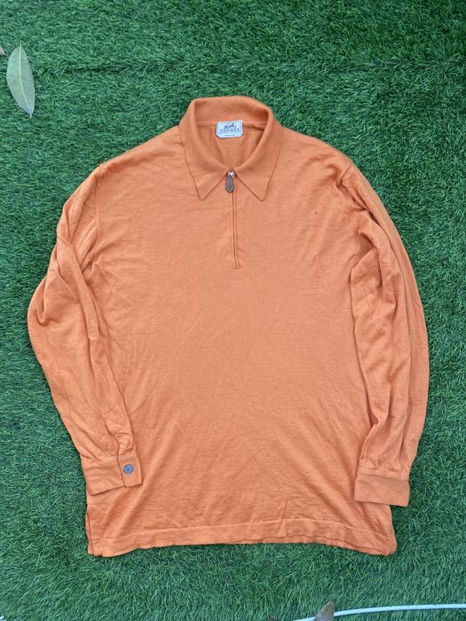 Hermes Vintage Hermes Half Zip Cashmere Sweater | Grailed