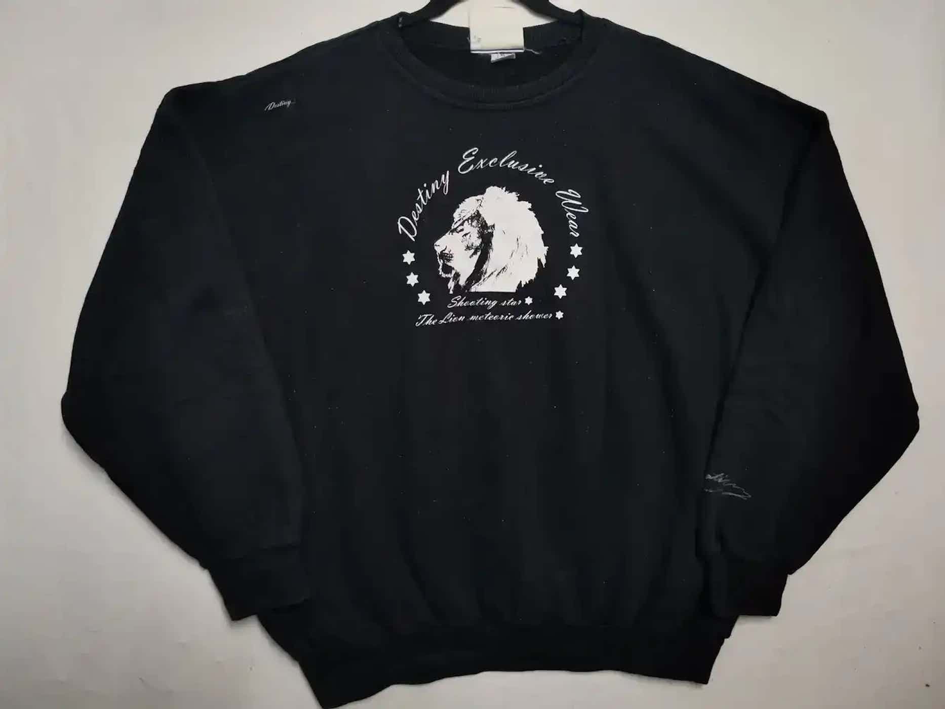 Vintage Vintage Destiny Exclusive Wear Lion Face Sweatshirt Size US XXL / EU 58 / 5 - 1 Thumbnail
