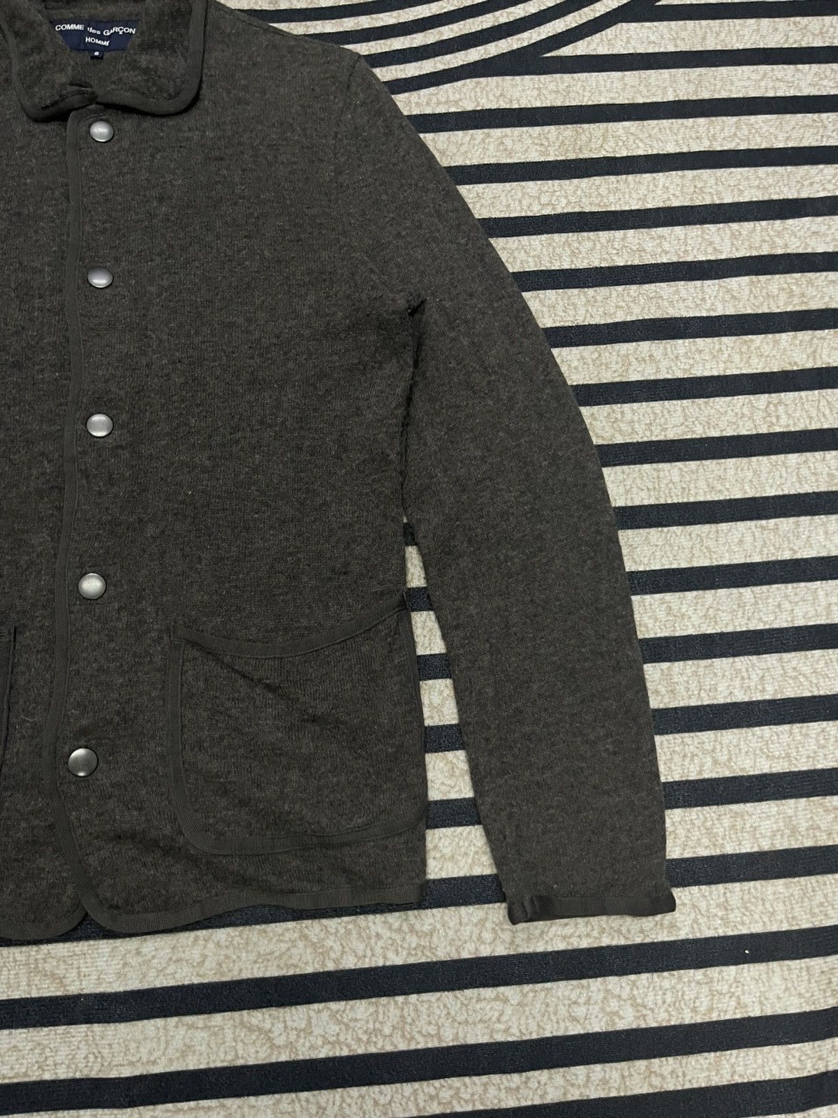 Comme des Garcons Homme AW 2009 COMME DES GARCONS HOMME BUTTON UP WOOL JACKET Size US S / EU 44-46 / 1 - 5 Thumbnail