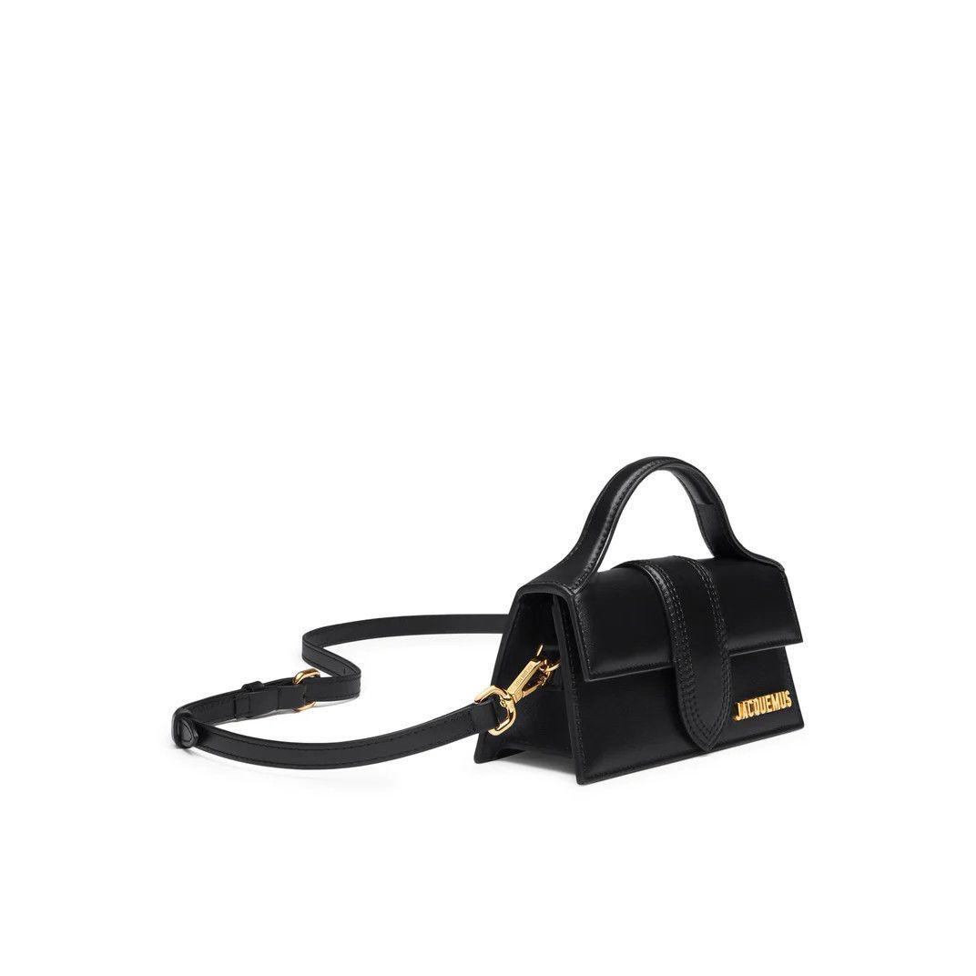 Jacquemus JACQUEMUS The Bambino Black Leather Flap Small Shoulder Bag Size ONE SIZE - 2 Thumbnail