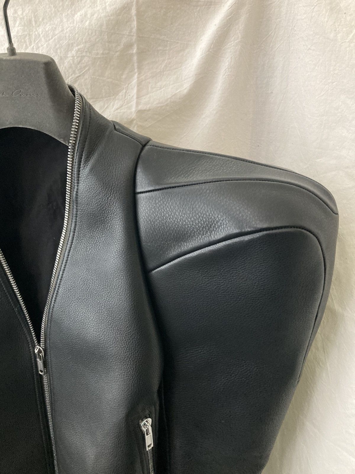 Rick Owens NEVER WORN/ Rick Owens Black Kunst Leather Jacket Size US M / EU 48-50 / 2 - 9 Thumbnail