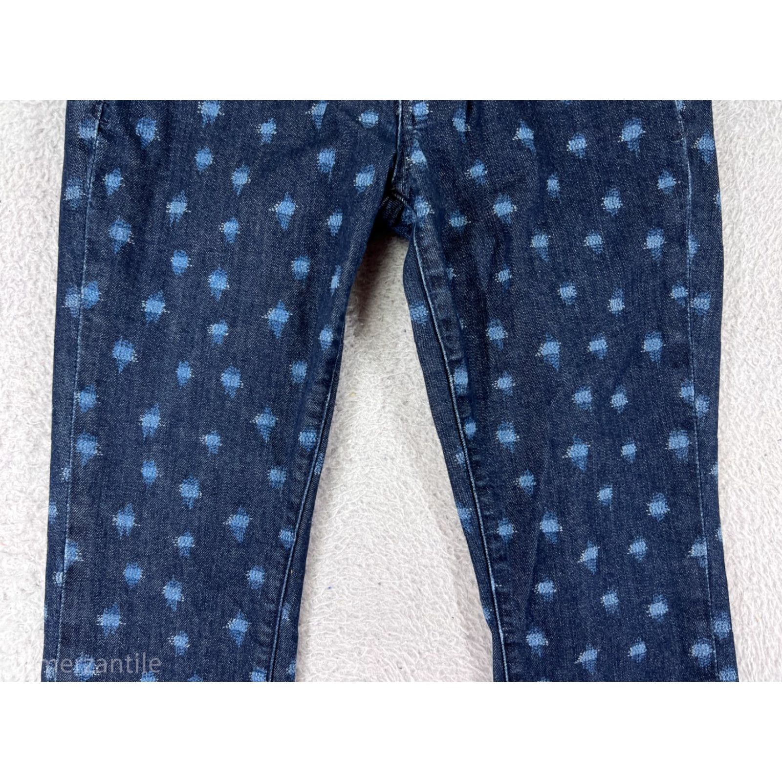 Lucky Brand Lucky Brand Jeans Women 0 Blue Polka Dot Denim Skinny Jeans 5-Pocket Regular Stretchy Color Blue Modern USA Women's Fashion Size 25" / US 0 / IT 36 - 6 Thumbnail