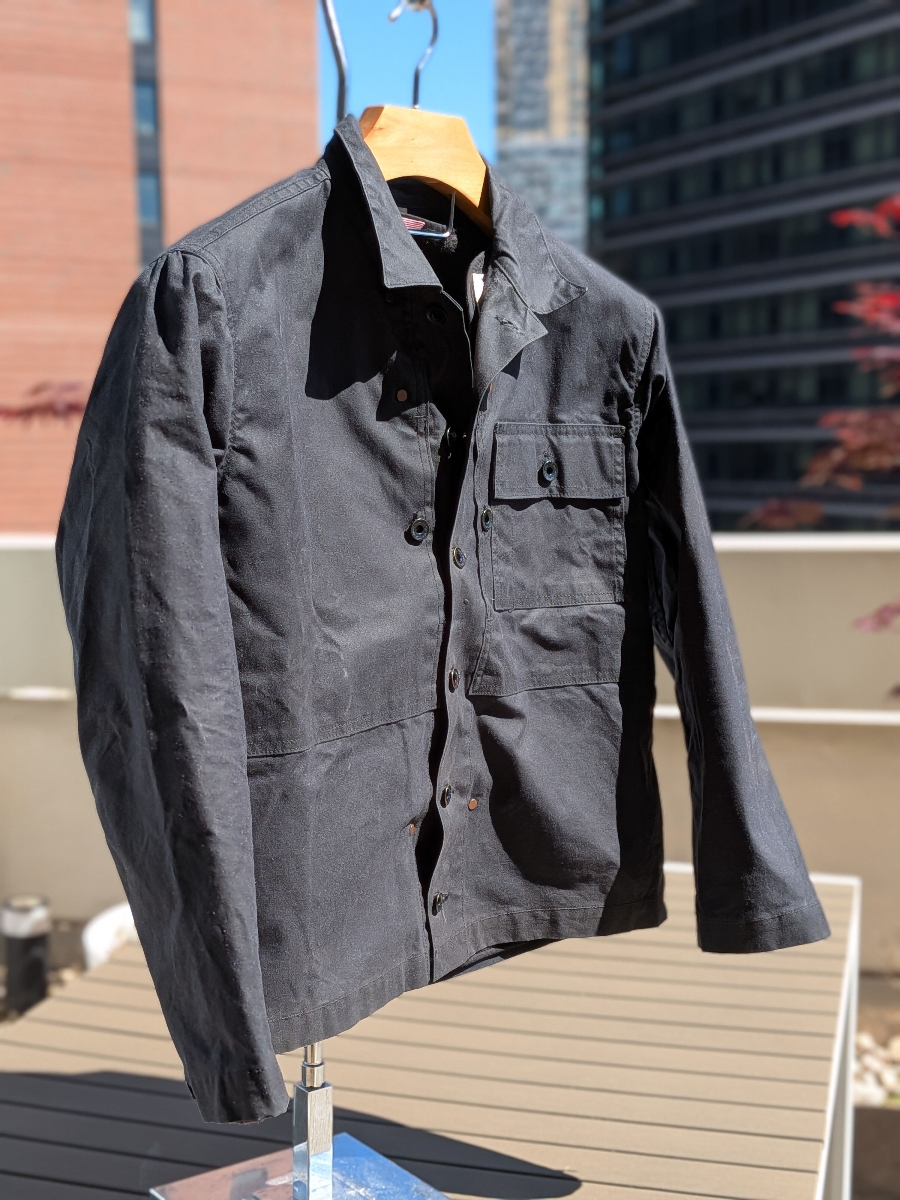 Apolis RARE- MADE IN USA - Waxed Cotton Wool USMC Jacket - Fits M Size US S / EU 44-46 / 1 - 5 Thumbnail