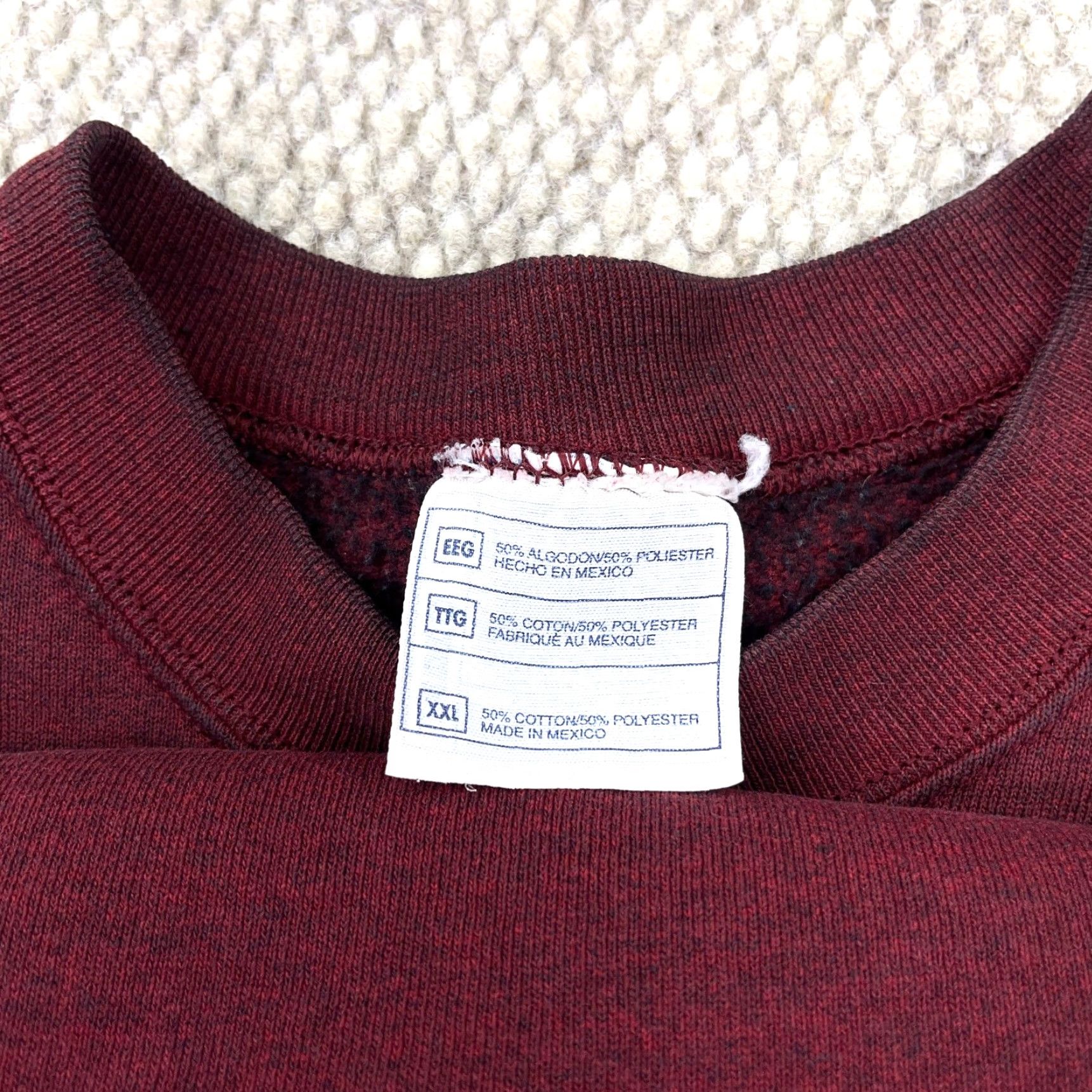 Wilson VINTAGE Wilson Sweatshirt Men 2XL Maroon Crewneck 90s Y2K Pro 5000 Logo Heavyweight All Seasons Graphic Print American Fashion Size US XXL / EU 58 / 5 - 5 Thumbnail