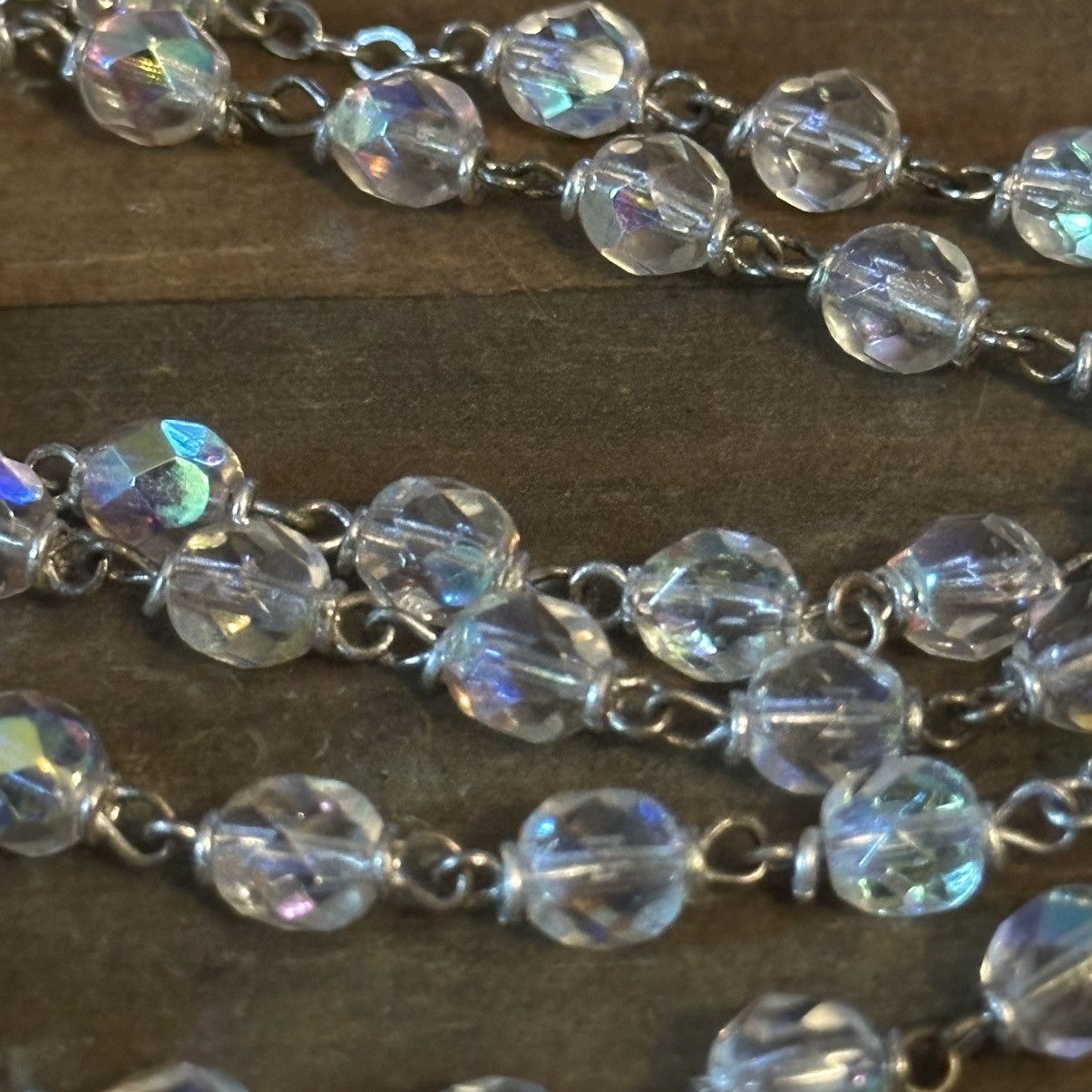 Vintage Vintage Aurora Borealis Crystal rosary beads Size ONE SIZE - 2 Thumbnail