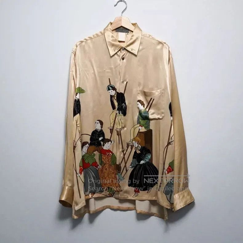 Yohji Yamamoto Yohji Yamamoto 1995AW Champagne Color Shirt Size US M / EU 48-50 / 2 - 1 Thumbnail