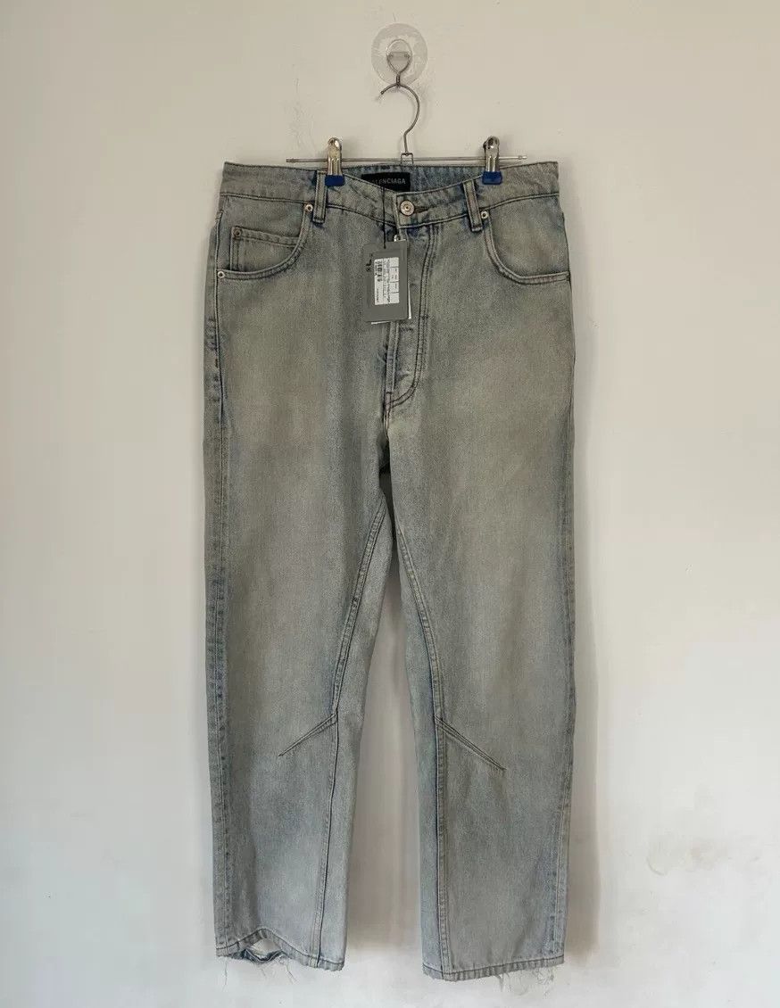 Balenciaga FW23 Distressed Straight Jeans