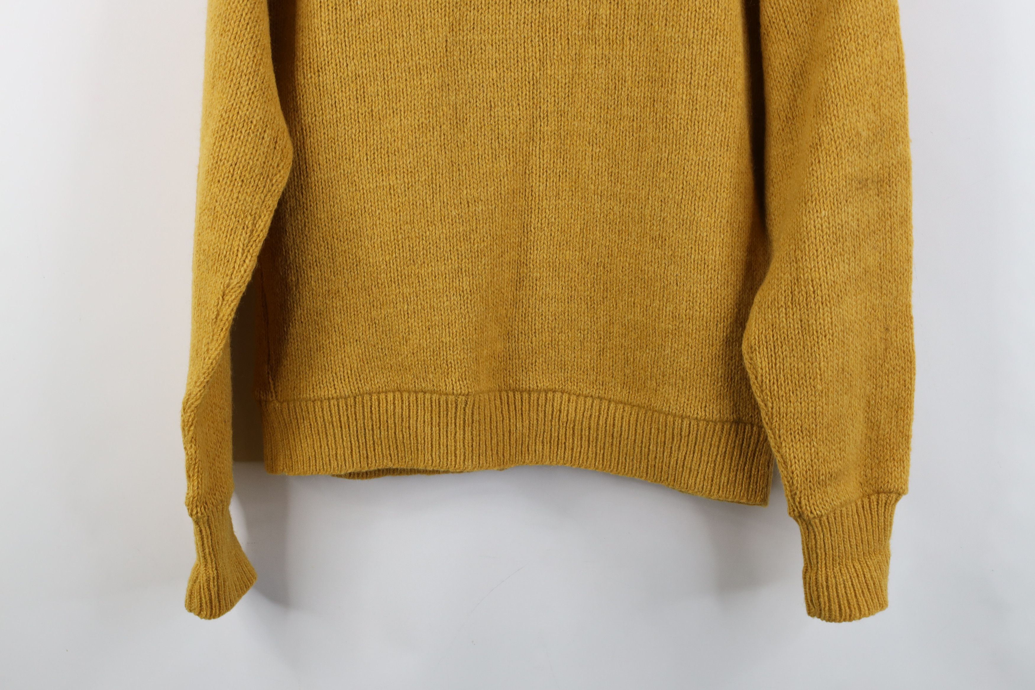 Vintage Vintage 50s Rockabilly Cable Knit Suede Cardigan Sweater USA Size US M / EU 48-50 / 2 - 13 Thumbnail