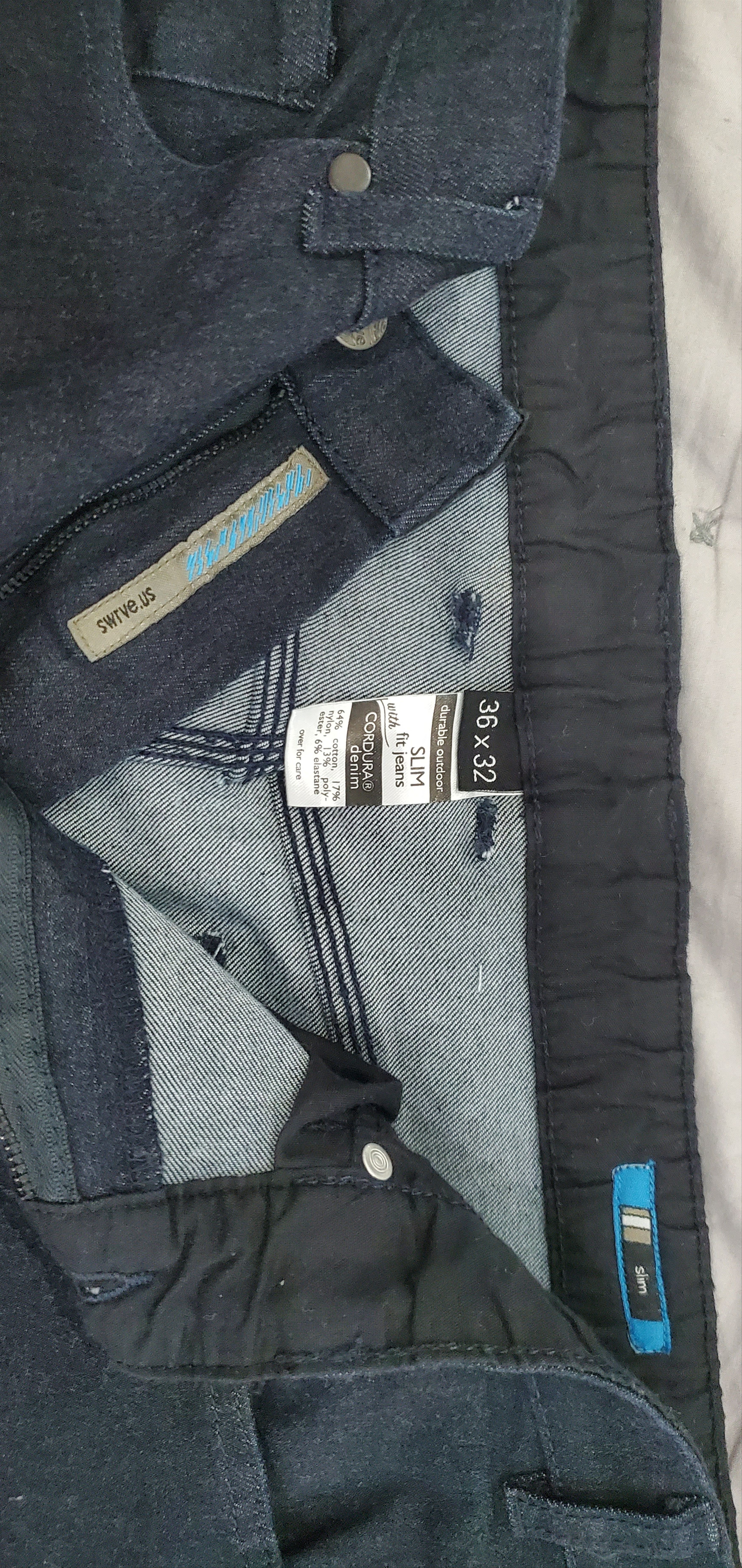 swrve 4-way stretch indigo CORDURA slim jeans Size US 36 / EU 52 - 4 Thumbnail