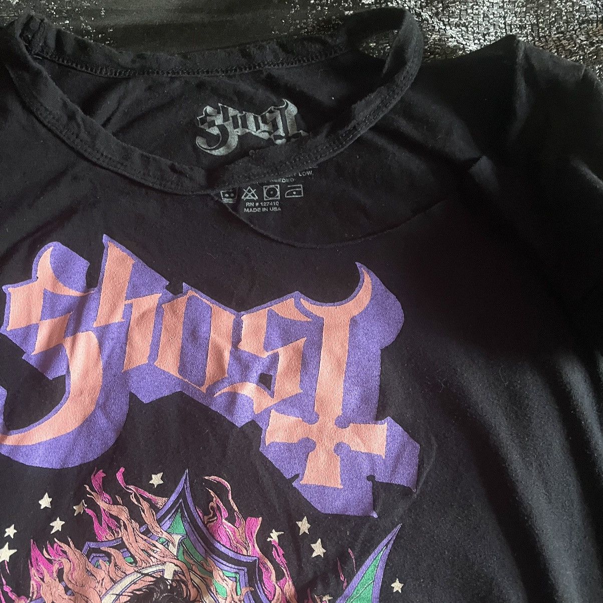 Band Tees GHOST Band Women’s Distressed Tour Tee. Size S / US 4 / IT 40 - 3 Thumbnail