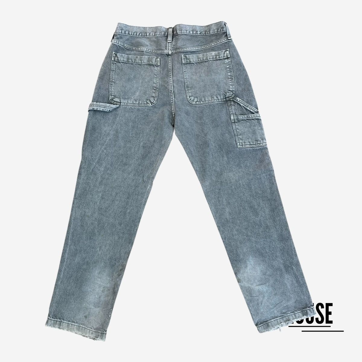 Abercrombie & Fitch Abercrombie & Fitch Double Knee Carpenter Jeans in Grey Size US 30 / EU 46 - 4 Thumbnail