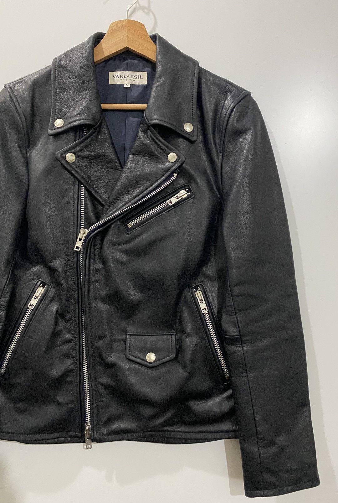 Vanquish VANQUISH double riders leather jacket. Size US M / EU 48-50 / 2 - 3 Thumbnail