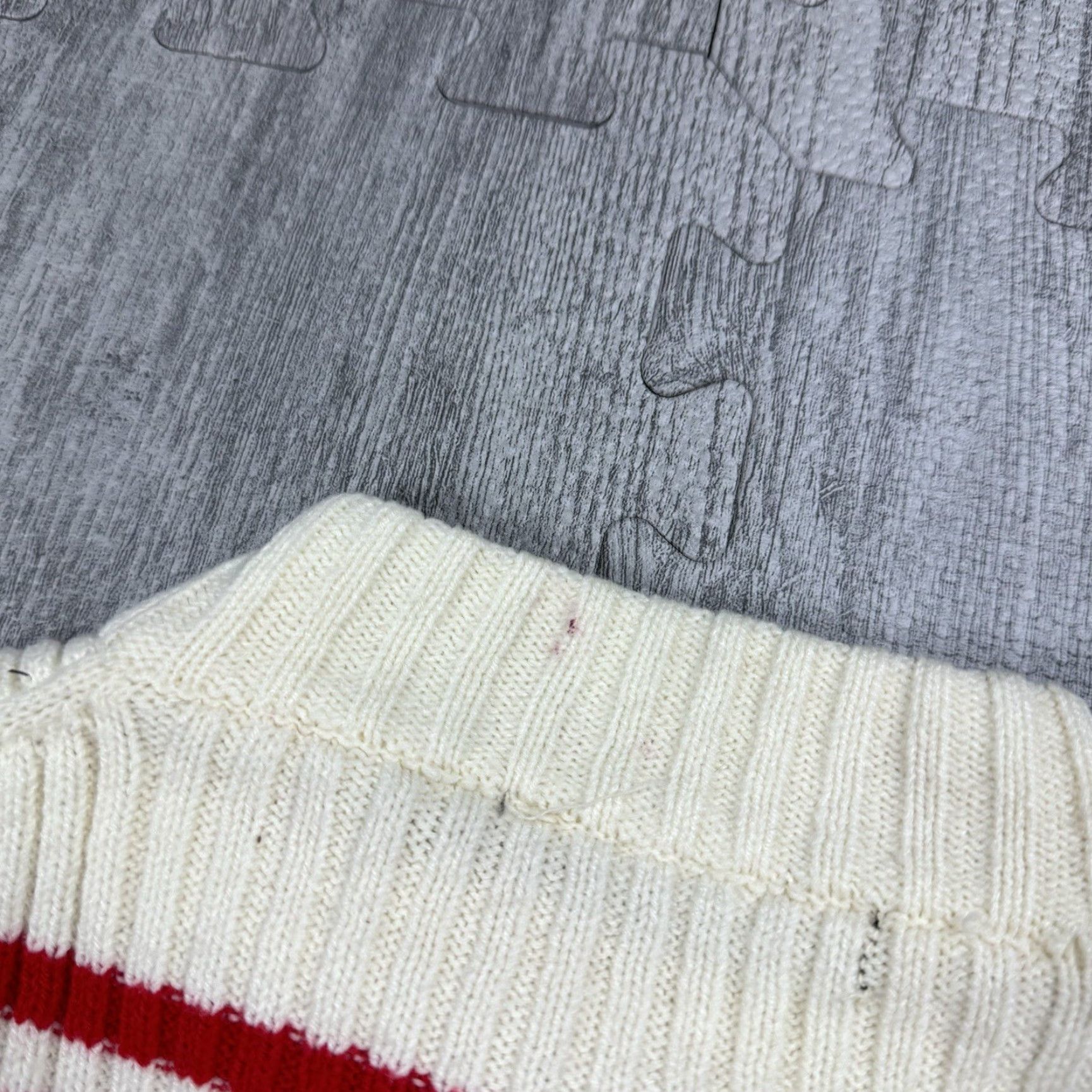 Aldo VINTAGE TRUE VINTAGE 70S WHERES WALDO STRIPED RED MOCK NECK SWEATER LARGE MEN'S Size US L / EU 52-54 / 3 - 5 Thumbnail