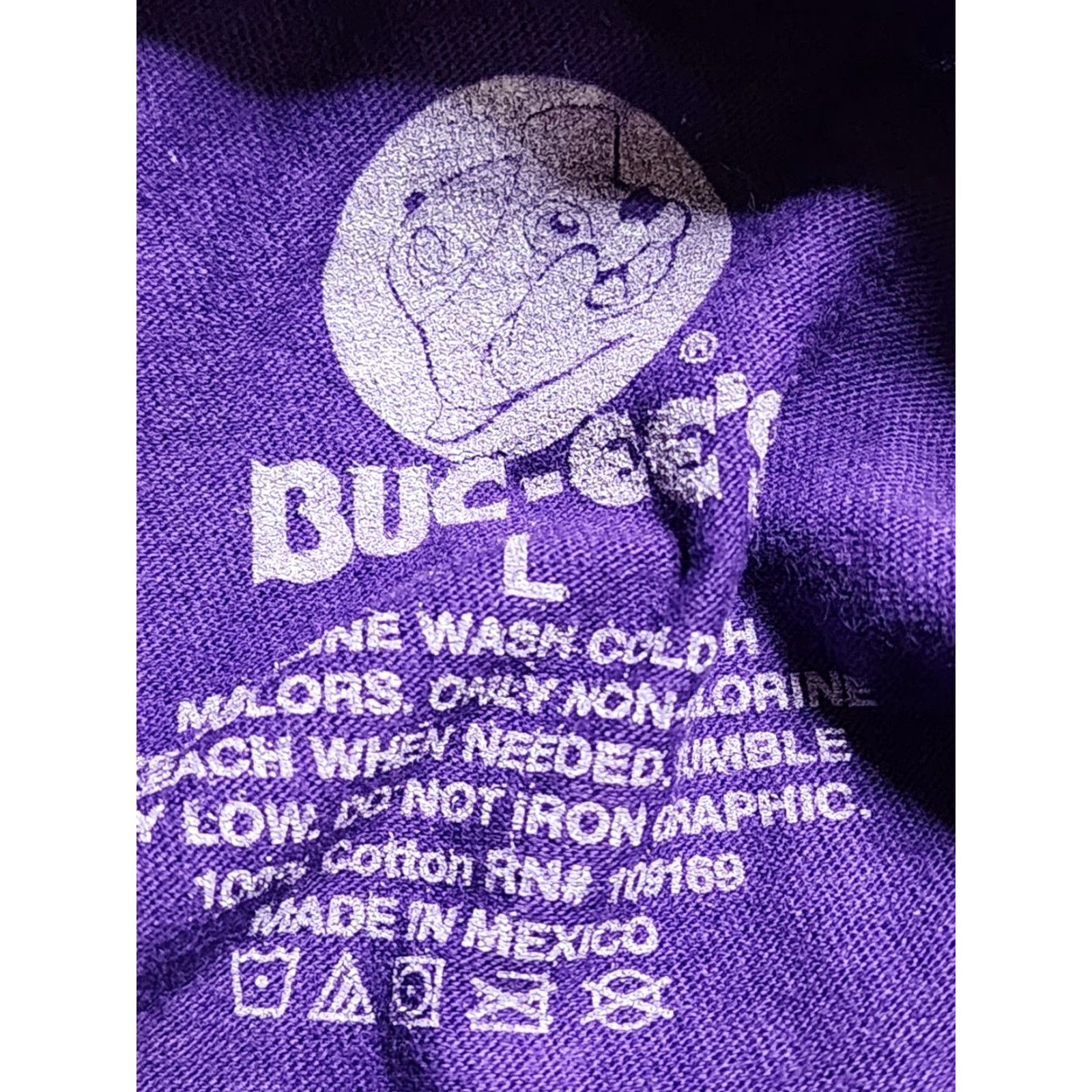 Doublet Buc-ee's T-Shirt – Adult L – Purple – Double-Sided Logo – Short Sleeve Cotton – Men’s Buc-ee’s 2020s Graphic Tee Size US L / EU 52-54 / 3 - 4 Thumbnail