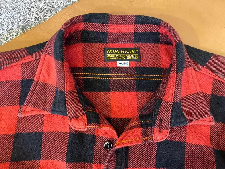 Iron heart IHSH-244RED Logging Shirt