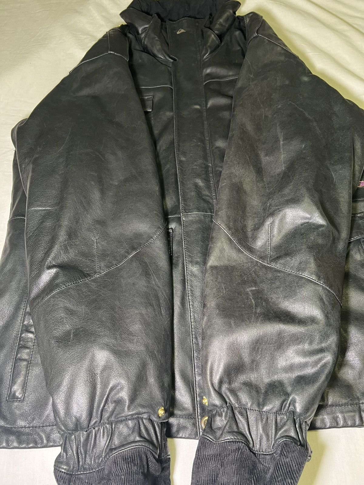 Quiksilver Ski Quiksilver vintage y2k leather jacket Size US L / EU 52-54 / 3 - 18 Thumbnail