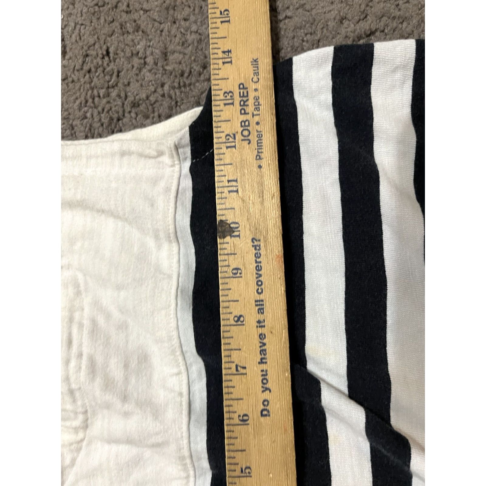 Ann Taylor VINTAGE Ann Taylor LOFT Striped Sleeveless Tank Shirt XS White Black Pullover Cotton Blend Women's Casual Basic Unlined Lightweight Size XS / US 0-2 / IT 36-38 - 4 Thumbnail