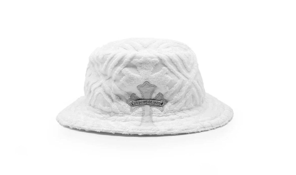 Chrome Hearts Chrome Hearts White Cross Patch Bucket Hat Size ONE SIZE - 1 Thumbnail