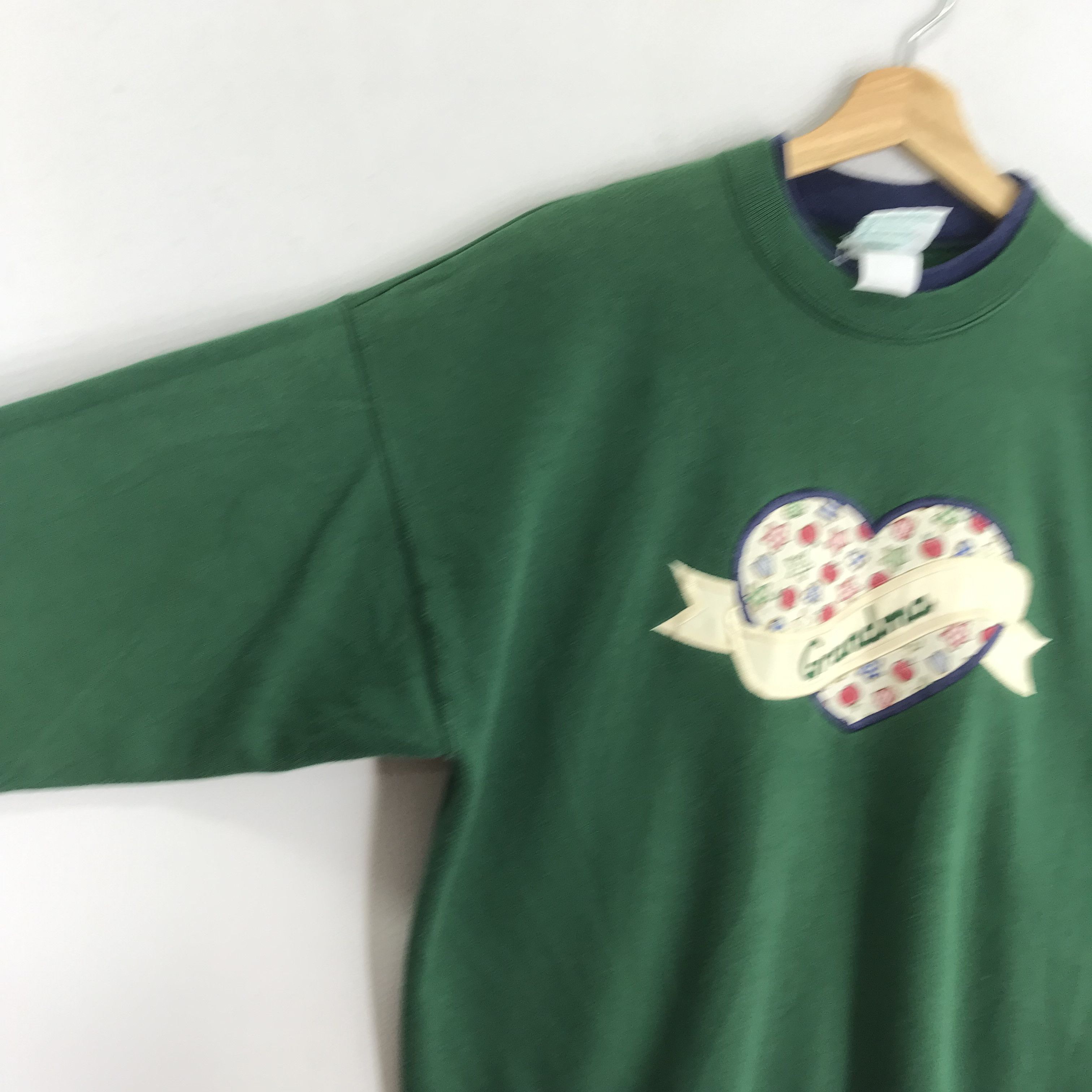 Vintage Vintage 90's Grandma Embroidery Sweatshirt - 414 Size US L / EU 52-54 / 3 - 4 Thumbnail