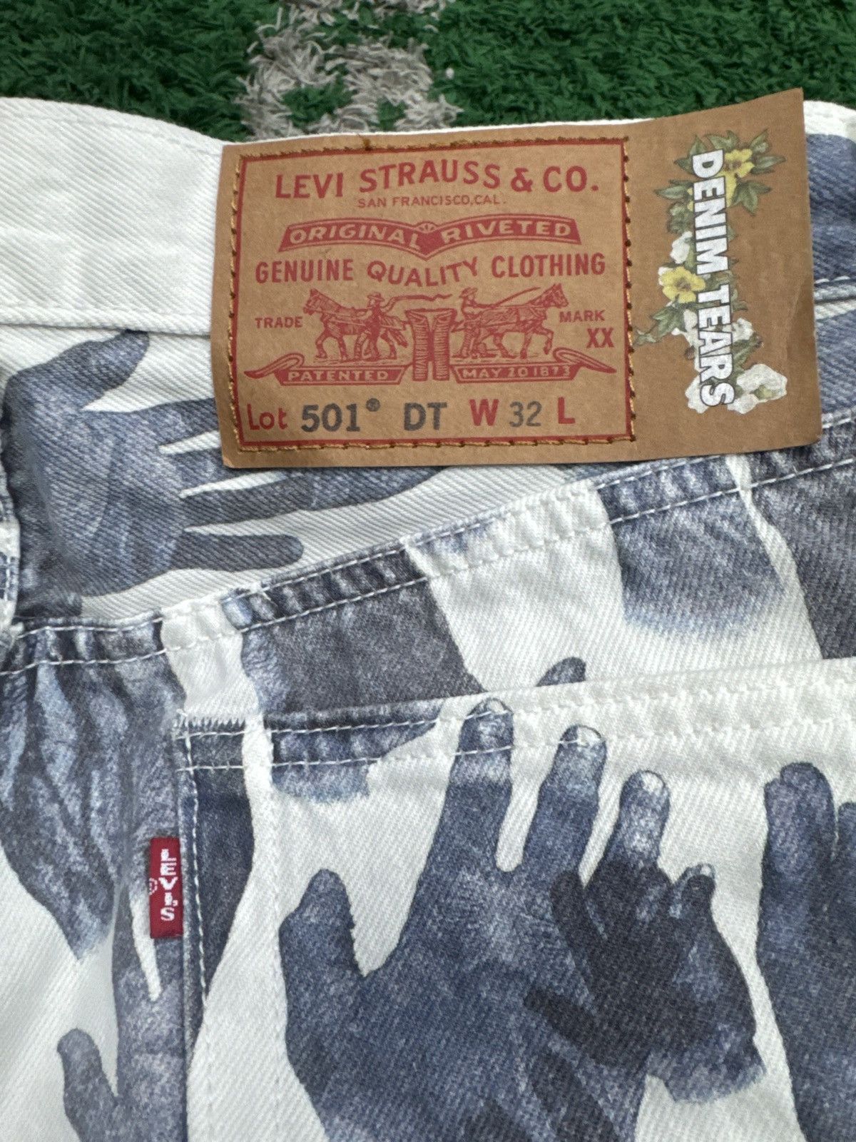 DENIM TEARS Denim Tears hand jeans Size US 32 / EU 48 - 3 Thumbnail